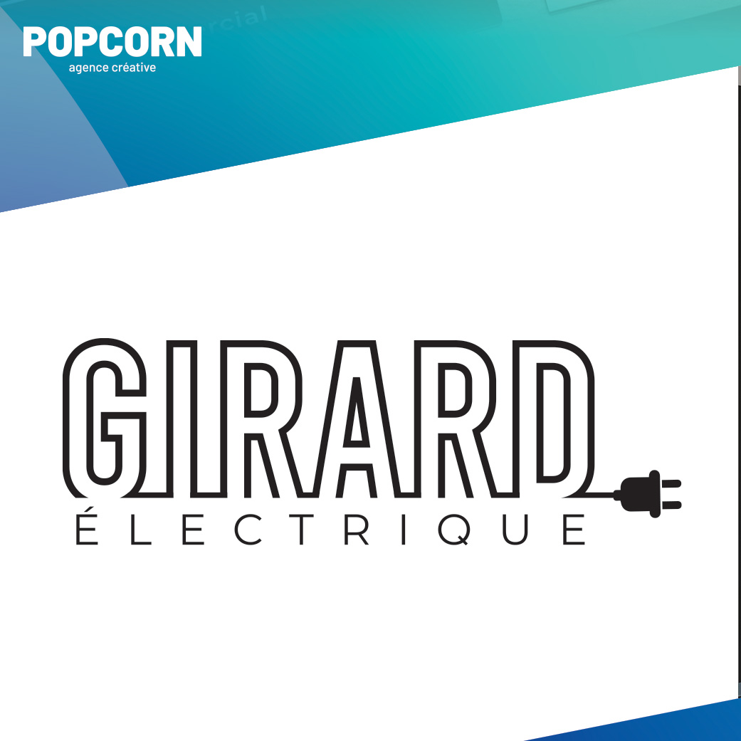 Création de logo pour Girard électrique inc signée l'Équipe de l'Agence Popcorn! 😊
#projet
#création
#inspiration
#électrique