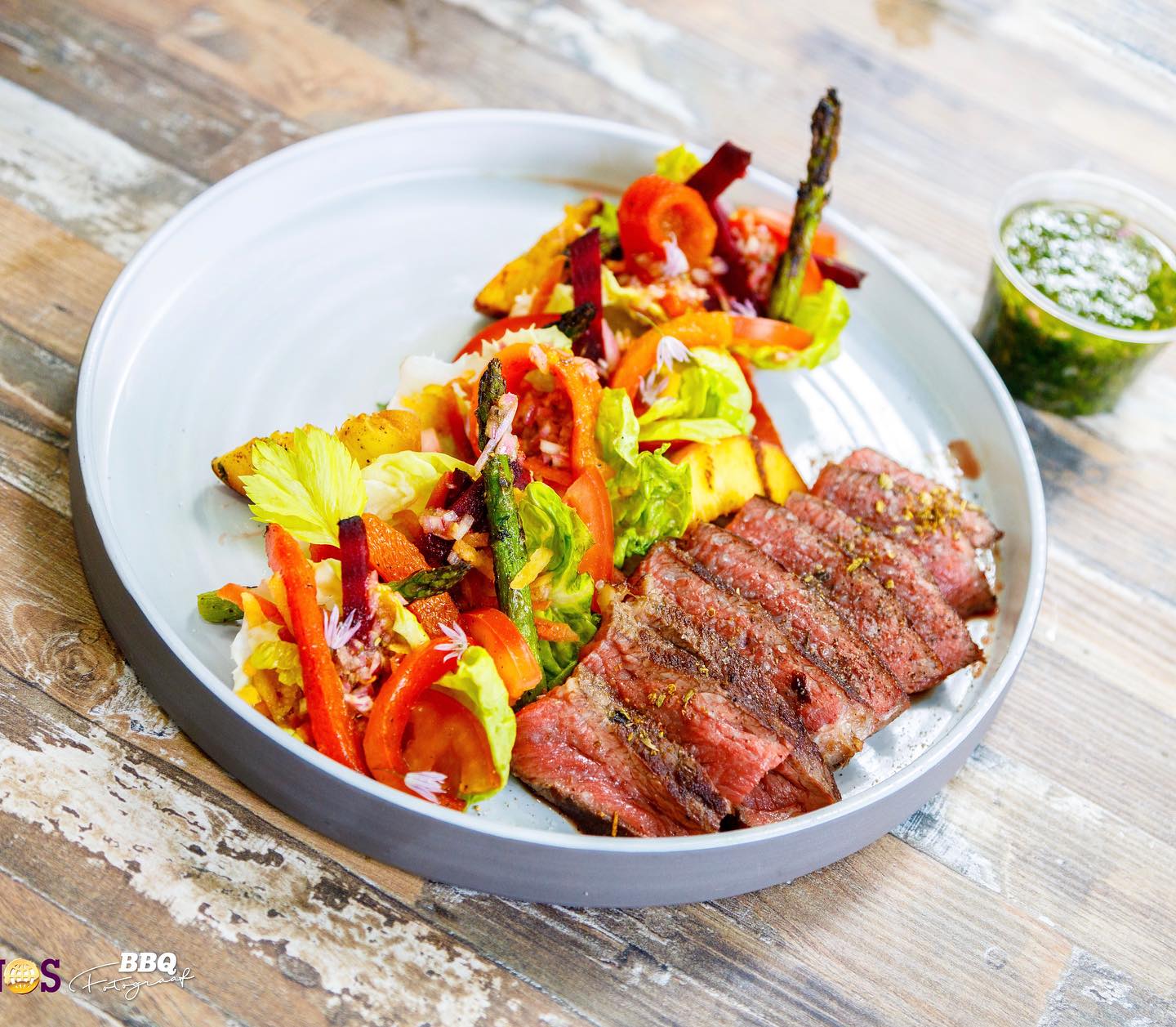 Lieschen Beretta taste testing one of the dishes from the @ambachtelijkeslagervanderzee event! ? @bbqfotograaf