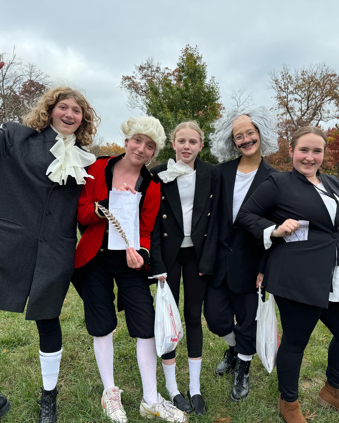 A few fun shots from our annual Trunk-or-Treat…the Founding Fathers took a break from creating a country to celebrate and the Spice Girls provided entertainment. 😜