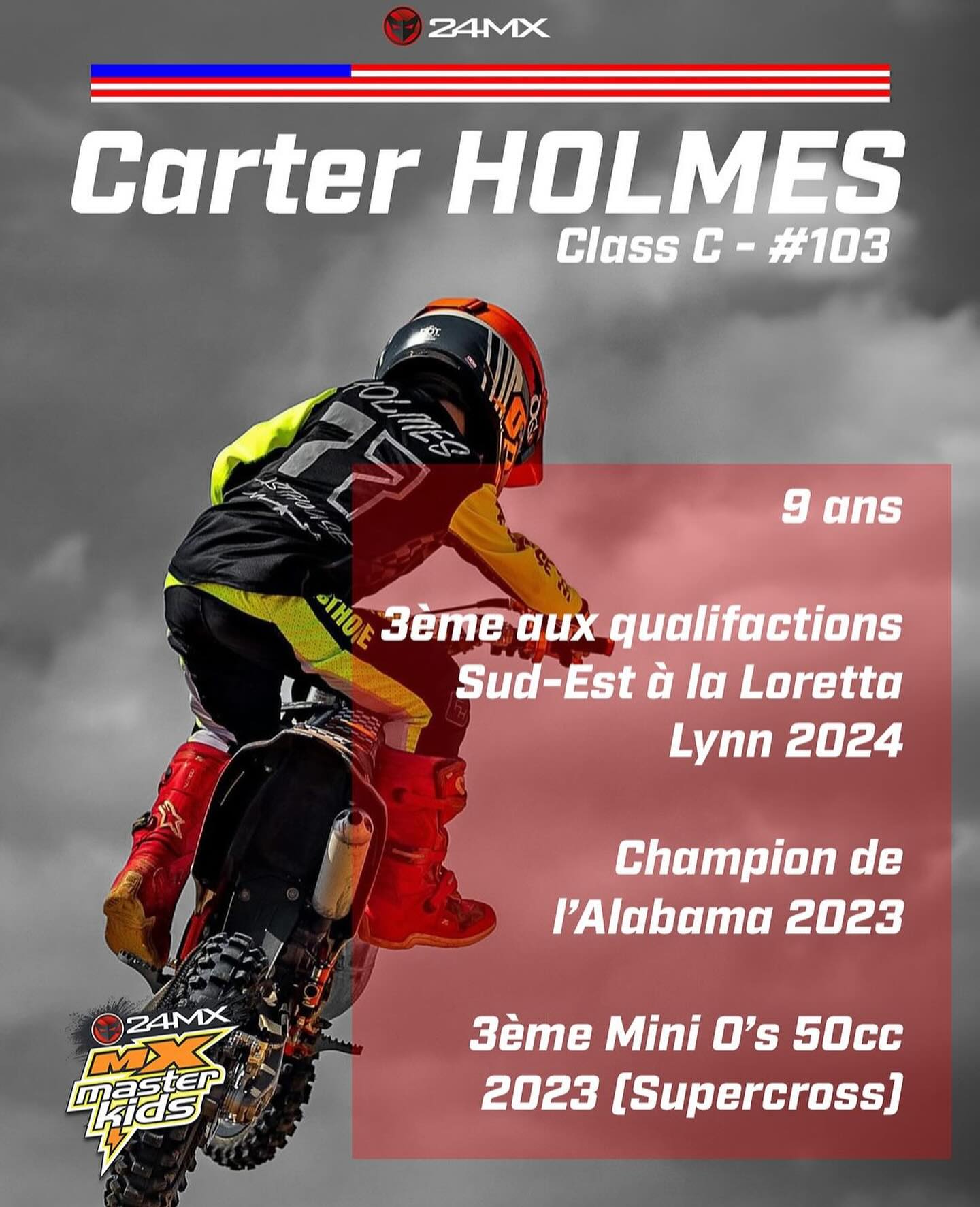 Wishing good luck to @huck_it_holmes77 from VT and the team at Lynk’s Racing. What an honor to be chosen to represent the US at the MX Master Kids in France. Looking forward to hearing all about it!
#mxkids #juniormotocross #mxracing #usa #lynksrippers #fastengines