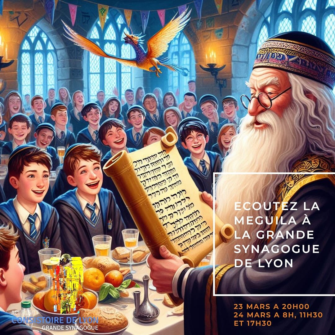Retrouvez nous à la @grandesynagoguelyon pour un Pourim mémorable 🥳 autour du thème Harry Potter 🪄
#pourim #pourimsameah #synagogue #jewish #communautejuive #acitilsitt #grandesynagoguedelyon