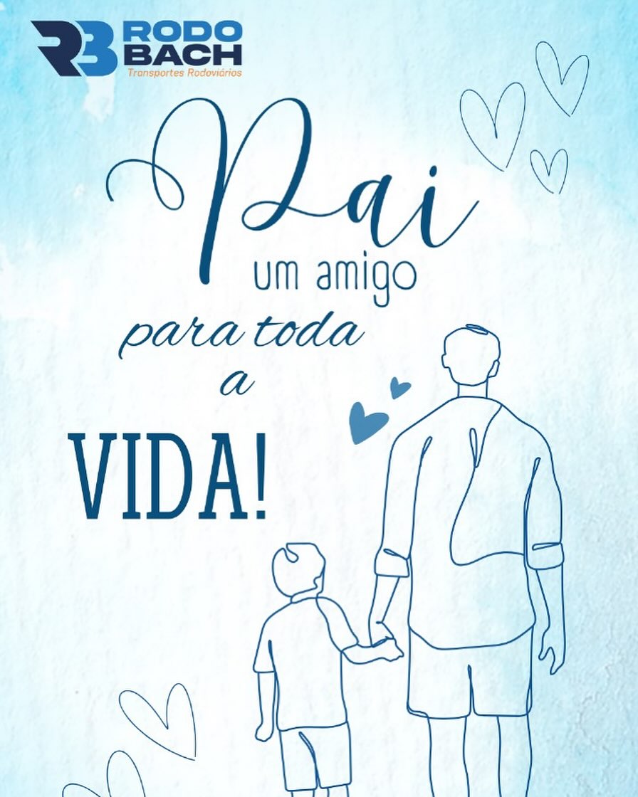 Com vocês, todos os dias têm doses de alegria.
Feliz Dia dos Pais!???