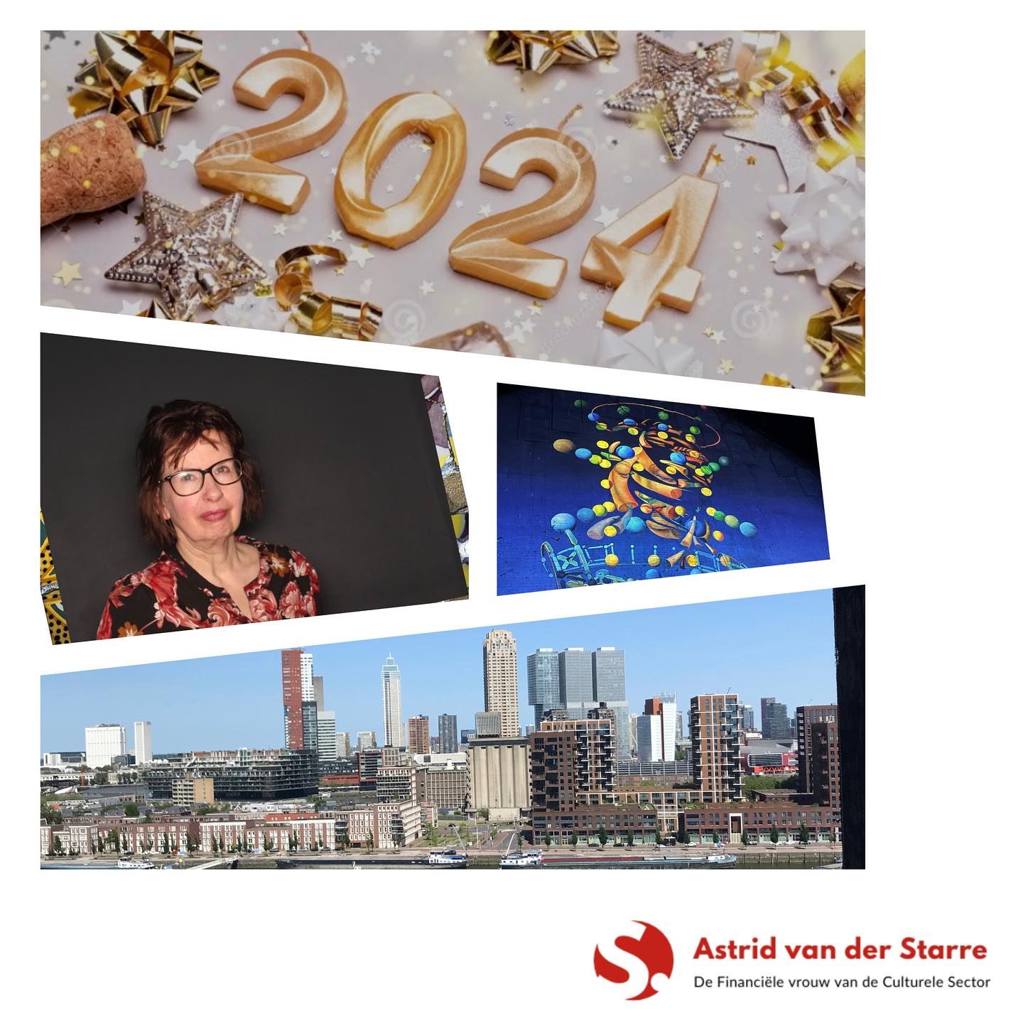 Ik wens jullie een mooi, inspirerend en (financieel) gezond Cultureel nieuwjaar 2️⃣0️⃣2️⃣4️⃣ toe! 💫🥂🍀