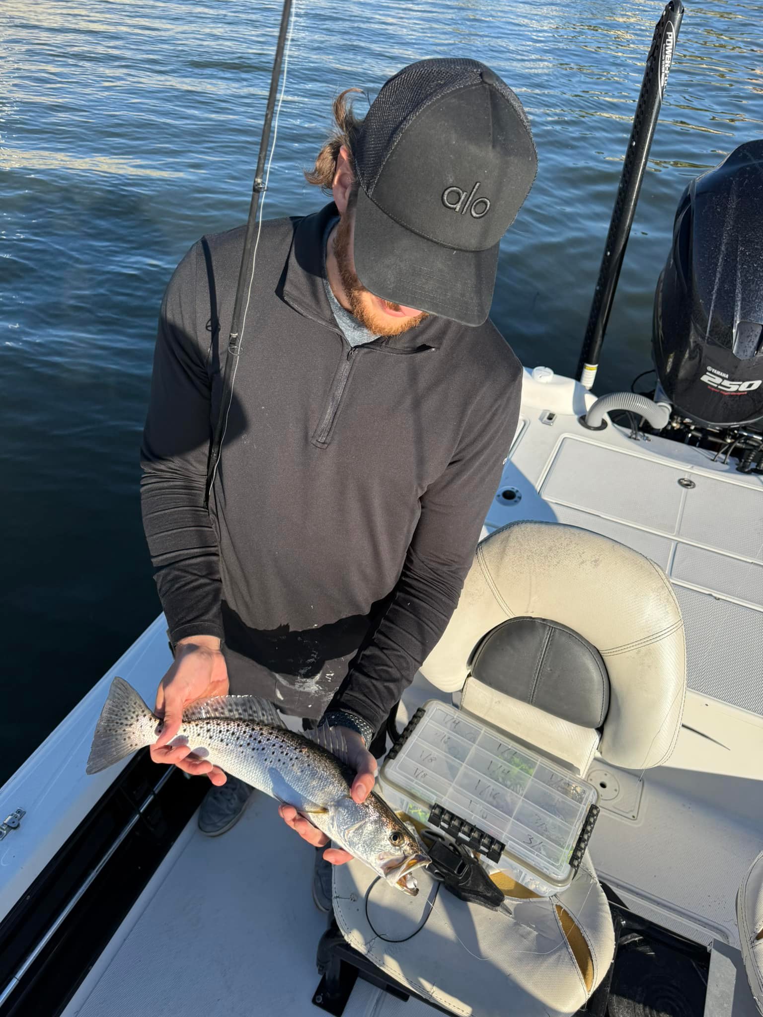 Let's go fishing, I'm freezing my fins off! This chilly weather is perfect for reeling them in! Lot of Trout and little Redfish action these days!
813-624-8000
Slobbyjoecharters.com
All booking needs can be taken care of directly or through the website!
Shirts soon to be available online for purchase!