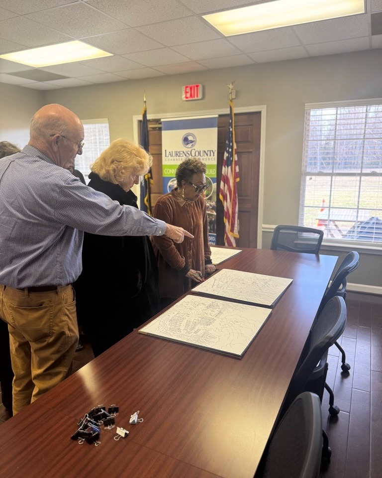 Progress is underway for the Laurens County Revolutionary War Site Driving Tour! 🚗✨ Committee members had the chance to review stunning artwork for each site, created by acclaimed artist Jorge Rubio. 🎨 Stay tuned as we bring history to life! #LaurensCounty #RevolutionaryHistory #SC250 #historicdrivingtour