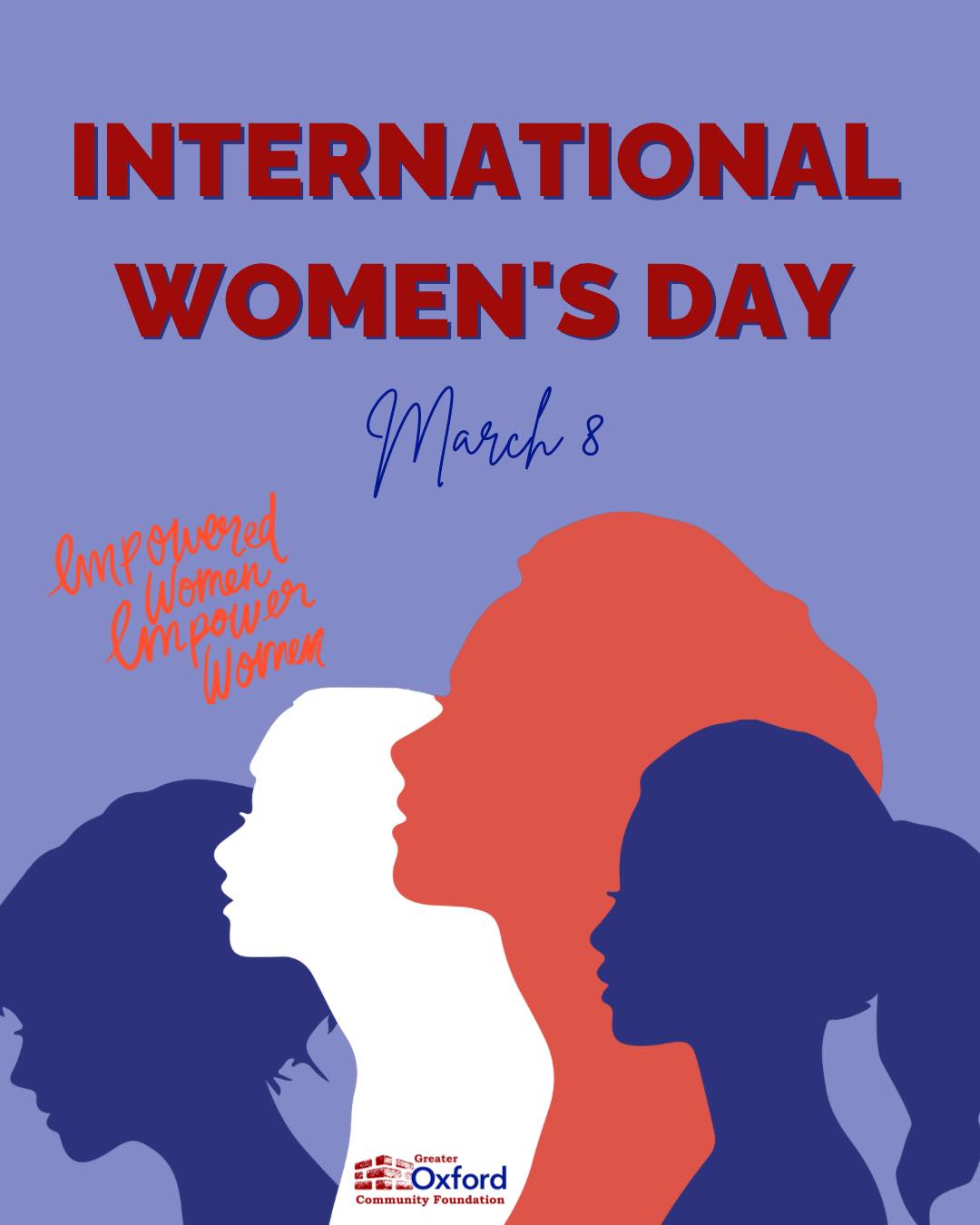 Celebrating the wonderful women of our community today and everyday ?
#pavingtheway #grantmaking4good #givewhereyoulive #greateroxfordcommunityfoundation