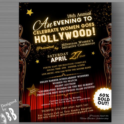 I'm thrilled to share that I got to design the poster for the @milvertonwic 's upcoming event - "An Evening To Celebrate Women Goes Hollywood!" ๐ฌโญ๏ธ
Join us for a glamorous and empowering ladies night filled with laughter, inspiration, and a touch of Hollywood magic!
๐ Date: April 27, 2024
๐ Time: 6PM - 1AM
๐ Venue: Perth East Rec. Complex
For tickets contact Sandra Kuepfer at 519-616-4510 or milvertonwic@gmail.com
#milverton #milvertonontario #WomenEmpowerment #CelebrateWomen #GirlPower #FearlessFemales #marketing #posterdesign #graphicdesign #smallbiz #smallbusiness #WomenSupportingWomen #ladiesnightout