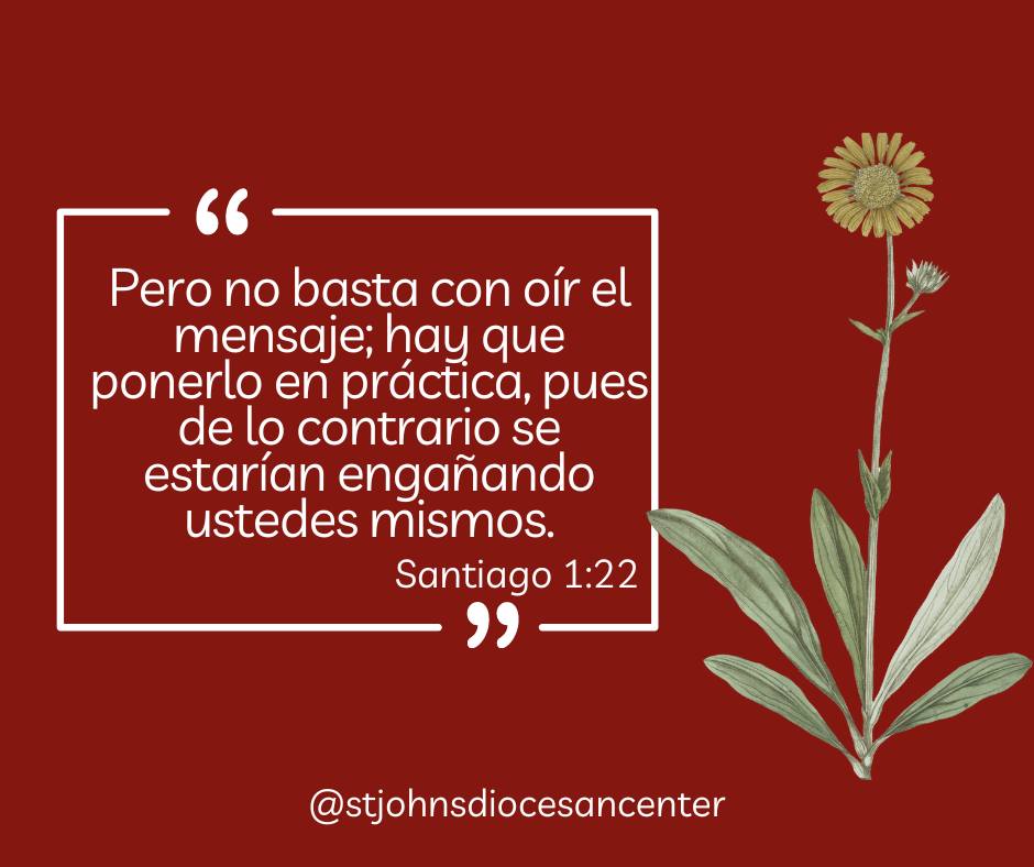 Tomémonos un momento para reflexionar sobre la palabra, y más importante aún pongámosla en práctica. Nos vemos este domingo!
ENGLISH:
Let's take a moment to reflect on this versicle, and more importantly, let's put it into practice. See you Sunday!