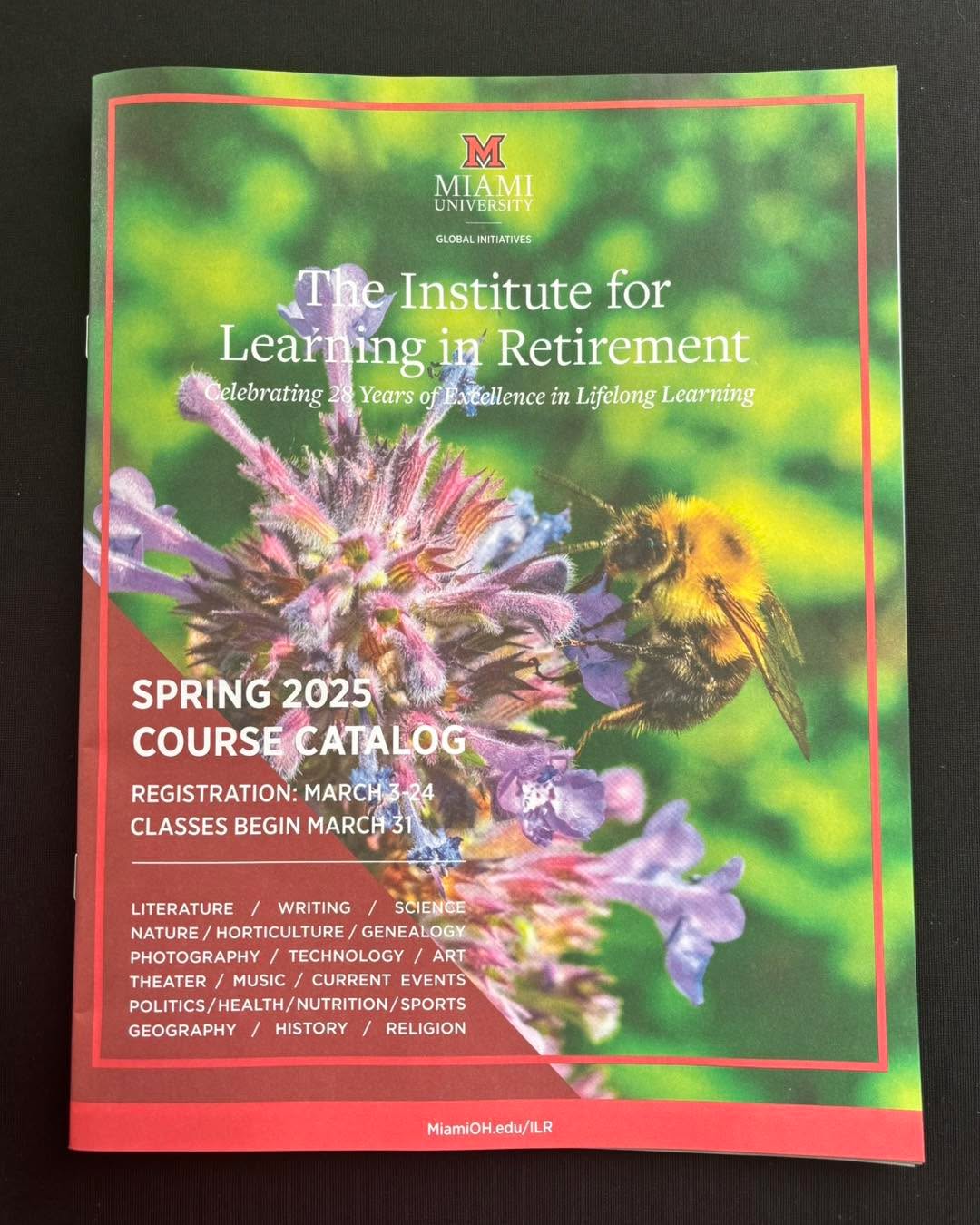 Check out the Institute for Learning in Retirement’s (ILR) Spring 2025 Course Catalog! ?
ILR offers engaging educational and social opportunities for community members aged 50 and up.
The Greater Oxford Foundation is proud to support this initiative through the Learning in Retirement Fund.
Don’t wait—spring course registration closes March 24!
#pavingtheway #grantmaking4good #givewhereyoulive #greateroxfordcommunityfoundation