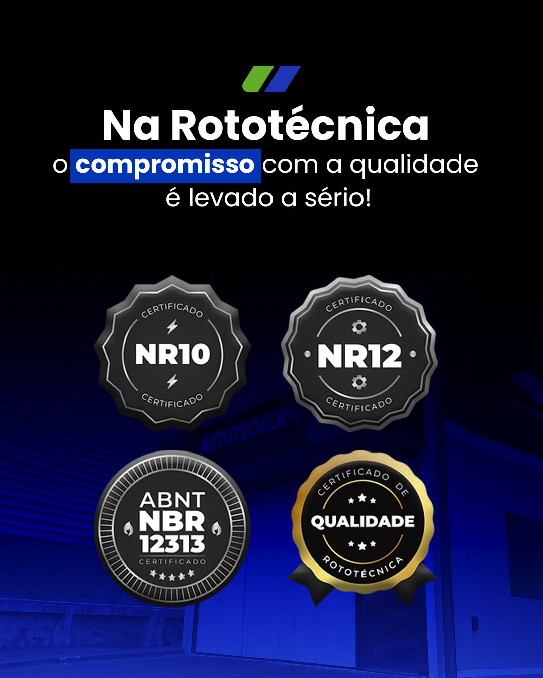 Para nós, a qualidade não é um diferencial: é um compromisso inegociável 💪
Todos os nossos projetos seguem as normas e certificações exigidas, garantindo mais segurança, eficiência e confiança para quem escolhe os nossos produtos.
🔐 Certificações que reforçam esse compromisso:
✅ NR 10
✅ NR 12
✅ ABNT NBR 12313
✅ Certificado de Qualidade Rototécnica
Escolha quem leva a excelência a sério, escolha a Rototécnica!
#Rotomoldagem #qualidadegarantida #tecnologia #inovação #nr10 #nr12 #rototecnicadobrasil #ABNT