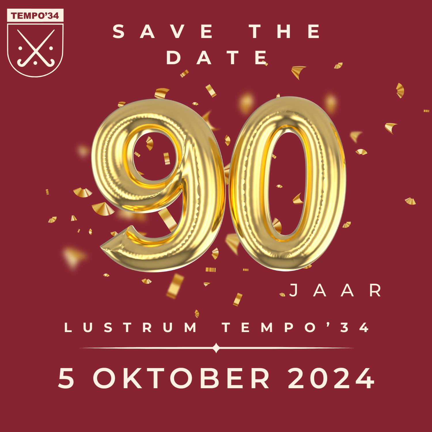 Beste Tempo leden, oud leden, ouders en vrienden,
Op 5 oktober 2024 zullen wij het 90 jarig bestaan vieren van R.G.H.C Tempo '34! Deze speciale gelegenheid willen wij graag vieren met jullie allemaal. We hebben een feestelijke dag georganiseerd met een hoop activiteiten. Voor de kinderen zullen er gedurende dag verschillende activiteiten zijn, zoals een speurtocht en spelletjes. Hieronder kun je het hele programma vinden. Wil jij er bij zijn? Meld je dan graag aan via de link www.tempo34.nl/jubileum-90-jaar of de link in onze bio.
Om dit alles te kunnen organiseren vragen wij een bijdrage. Voor het eten en het feest is het € 20,- p.p. Voor alleen het feest is het € 8,- p.p.
Programma zaterdag 5 oktober – Tempo’34 90 jaar
Tot 14:00 Jongste jeugd en jeugd wedstrijden.
14:30 Opening van het lustrum met fanfare Volharding.
15:00 Oud heren 1 spelers spelen tegen een mix van de huidige heren 1 en 2 en oud dames 1 speelsters spelen tegen een mix van het huidige dames 1 en 2, jong dames 1 en MO18.
16:30 Receptie waarbij onze voorzitter Tony Ong het glas zal heffen op ons 90-jarig bestaan met aansluitend een rondleiding over de gerealiseerde verduurzaming voor geïnteresseerden.
18:30 Food truck met broodje hamburger, frites en snacks.
20:00 Aanvang feest.
De Lustrumcommissie,
lustrum@tempo34.nl
