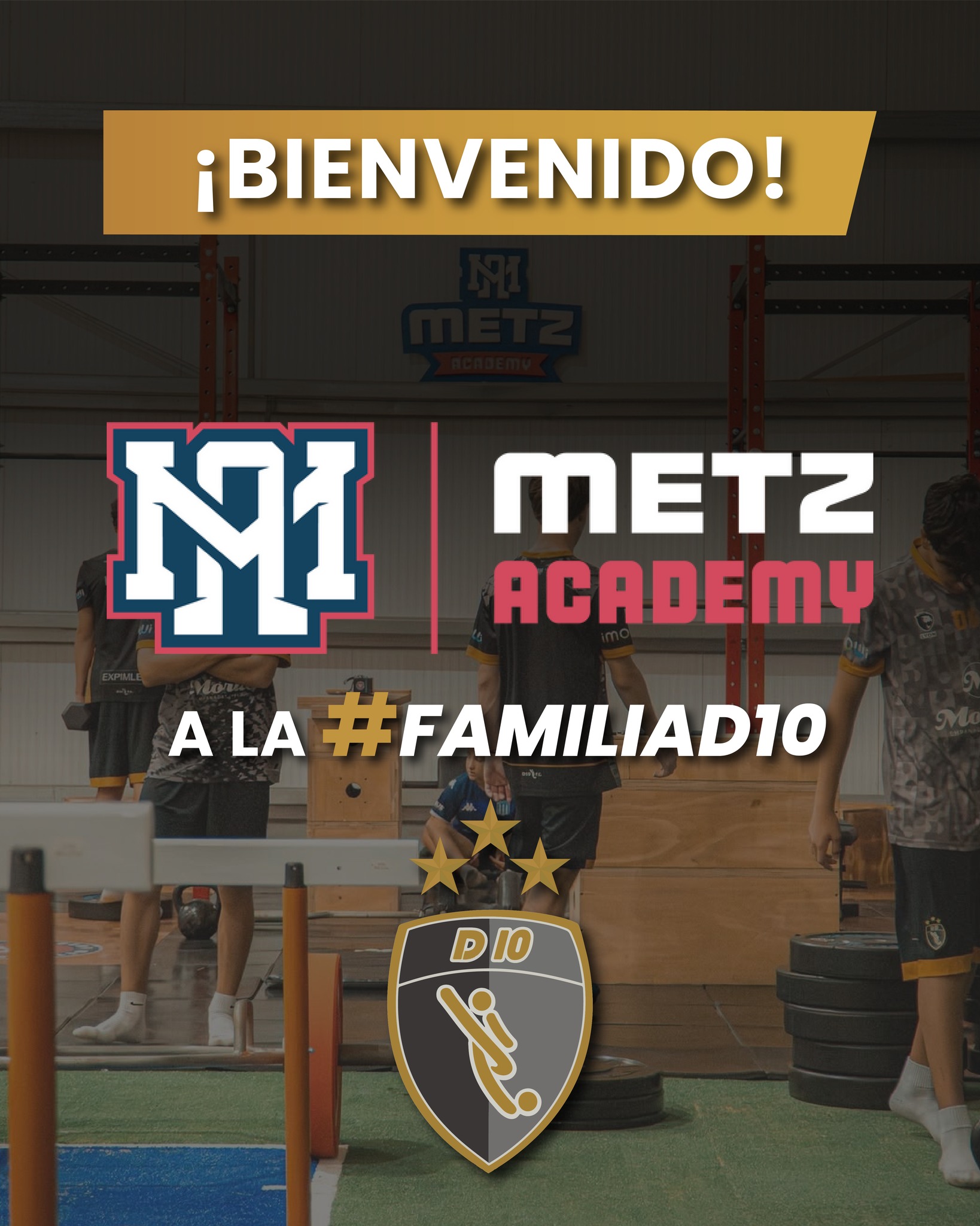 ?¡Apostamos a crecer y brindar lo mejor de la mano de @metzacademy!⚽
?Nuestro vínculo con METZ es un hecho y estamos muy contentos de poder contar en @hebraica.argentina con el apoyo de este CENTRO DE ALTO RENDIMIENTO para jugadores y capacitación constante para nuestro #StaffD10.
⚽Trabajaremos en etapas, desarrollando la implementación metodológica de fuerza, velocidad y neurociencias para los jugadores del Club y acciones específicas de formación para nuestros entrenadores y cuerpo técnico.
↪Conocé más sobre su metodología de trabajo en @metzacademy.
D10 Football Club
?Pilar
##masquefutbol
#D10FC #metz #metzacademy #alianza #partnersd10 #futbolprofesional #entrenamientoparajugadores #neurociencias #torneos #másquefútbol #fútbol #soccer #academiadefutbol #socceracademy #socceracademyfc #d10football #d10footballclub #entrenamientoprofesional #pilar #futbolpilar #sumateaD10
@empanadas.morita @sportlyon_ind @lyonoficial.ok @360player @menottiescuela @paramedic.arg @coerverargentina @expimled
@telviso.ar @somos.imowi @ch1_sports @elparmegiano @cacmaterialeselectricos @gaseosasecco