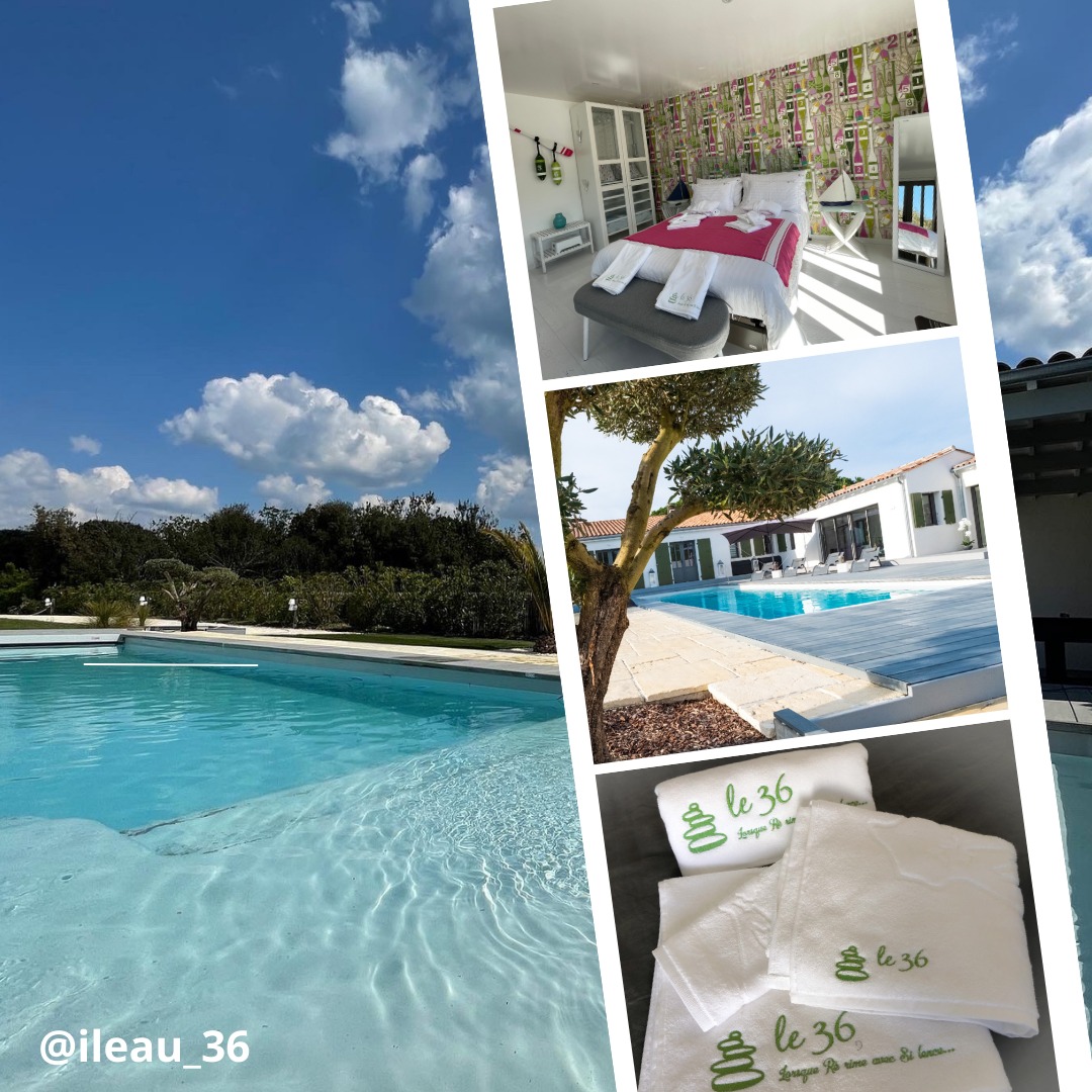 Aujourd'hui, direction la mer et l'Ăźle de RĂ©, arrĂȘt La Flotte, oĂč vous attend "Le 36, piscine et spa". @ileau_36
Dans ce lieu bénéficiant d'une situation exceptionnelle au sein d'un parc arboré de 2500m2, avec piscine chauffée et spa, Emmanuelle et Stéphane vous proposent une parenthÚse à votre quotidien conjuguant Ré et Silence.
Les 5 chambres, au nom Ă©vocateur dâĂ©vasion maritime, vous invitent pour un voyage que vos hĂŽtes s'efforceront de rendre inoubliable.
Prestations haut de gamme, accueil chaleureux, détente garantie, petits déjeuners gourmands... Le 36 a tout les atouts pour vous séduire.
Le 36 est une maison du réseau @guestandhouse
.
.
.
#tourismeenfrance #iledere #maisondhotesdecharme #chambredhotes #laflottenré #piscine #spa #piscinechauffee #pool #wellness #bienetre #guestandhouse
#tourismeenfrance #iledere #maisondhotesdecharme #maisonhoteluxe