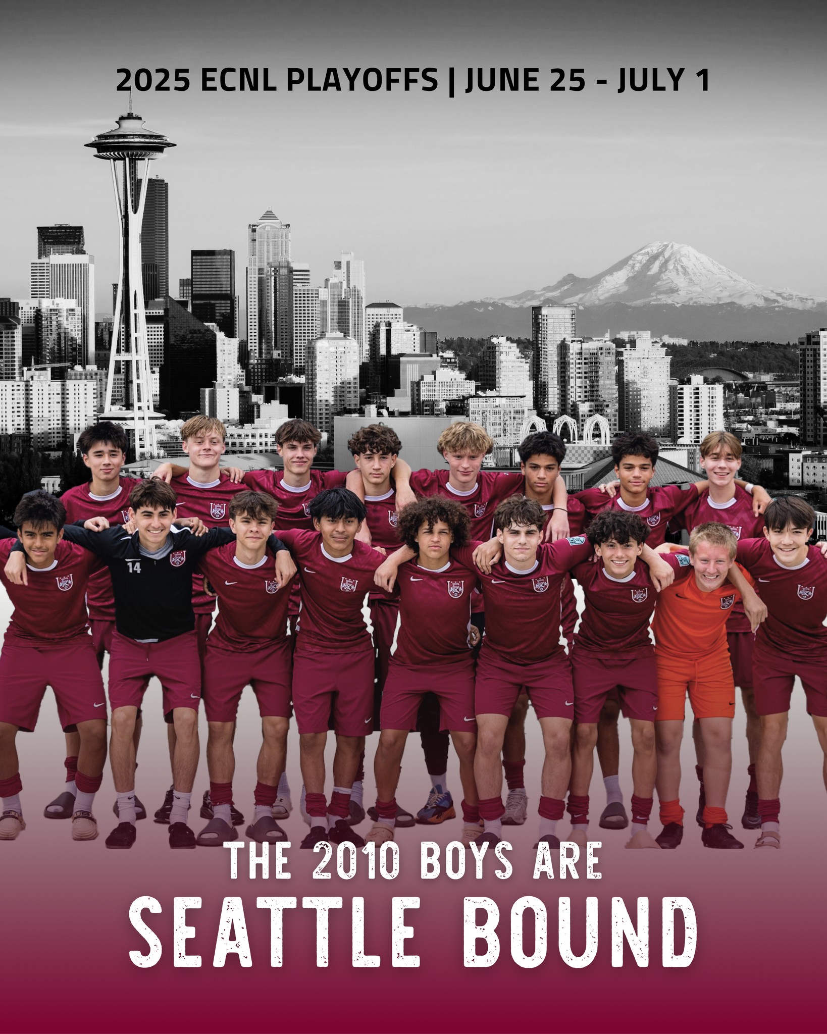 THE 2010 BOYS ARE PLAYOFF BOUND ? Next stop: Seattle ✈ ☔