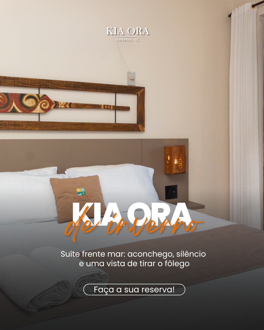 🍃 Inverno na Kia Ora
Menos movimento, mais sossego, a mesma beleza de sempre! 🌊✨
Nossa suíte de frente para o mar é o refúgio perfeito:
aconchego, silêncio e uma vista de tirar o fôlego. 🛌🌅
As portas da Kia Ora estão abertas nesta Temporada de Inverno.
Venha viver dias de descanso em meio à natureza!
📍Reserve agora e descubra um novo jeito de relaxar no litoral.
#KiaOra #InvernoNaPraia #FrenteMar #RefúgioDeInverno #Sossego