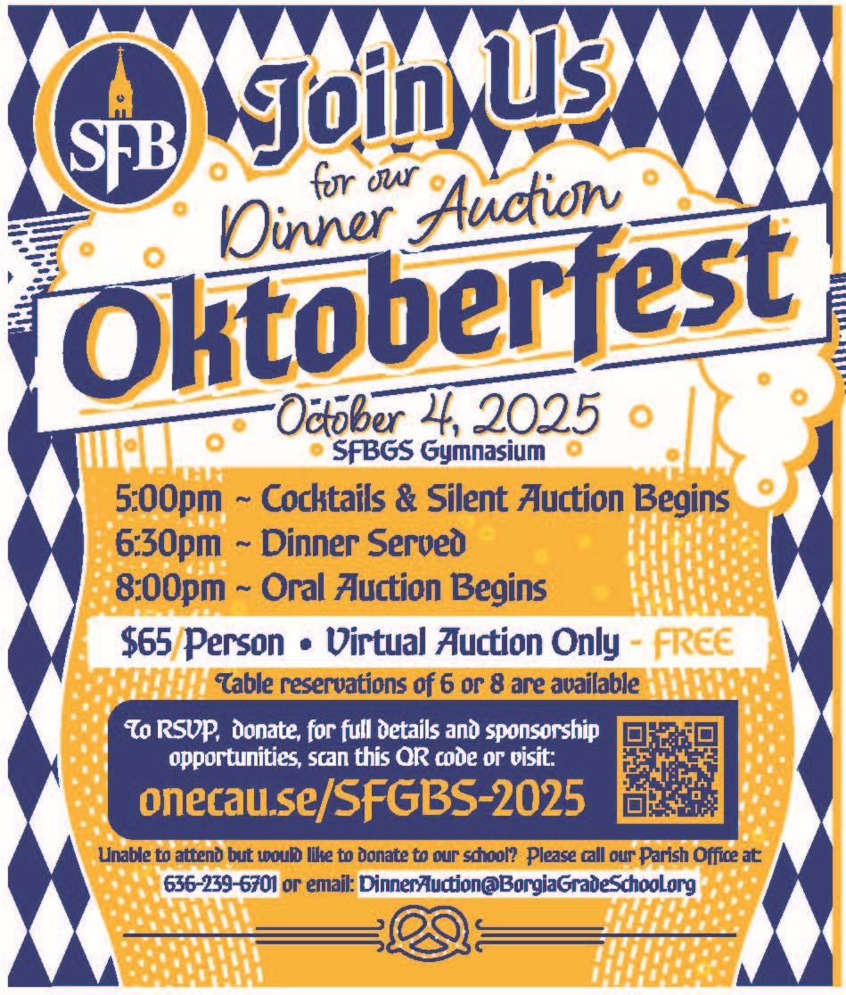 IT'S TIME!!!! ONLY weeks away. Please join us for our triennial SFBGS Dinner Auction. What fun we have in store, you will want to take part in our Masskrugstemmen contest... DON'T MISS OUT!