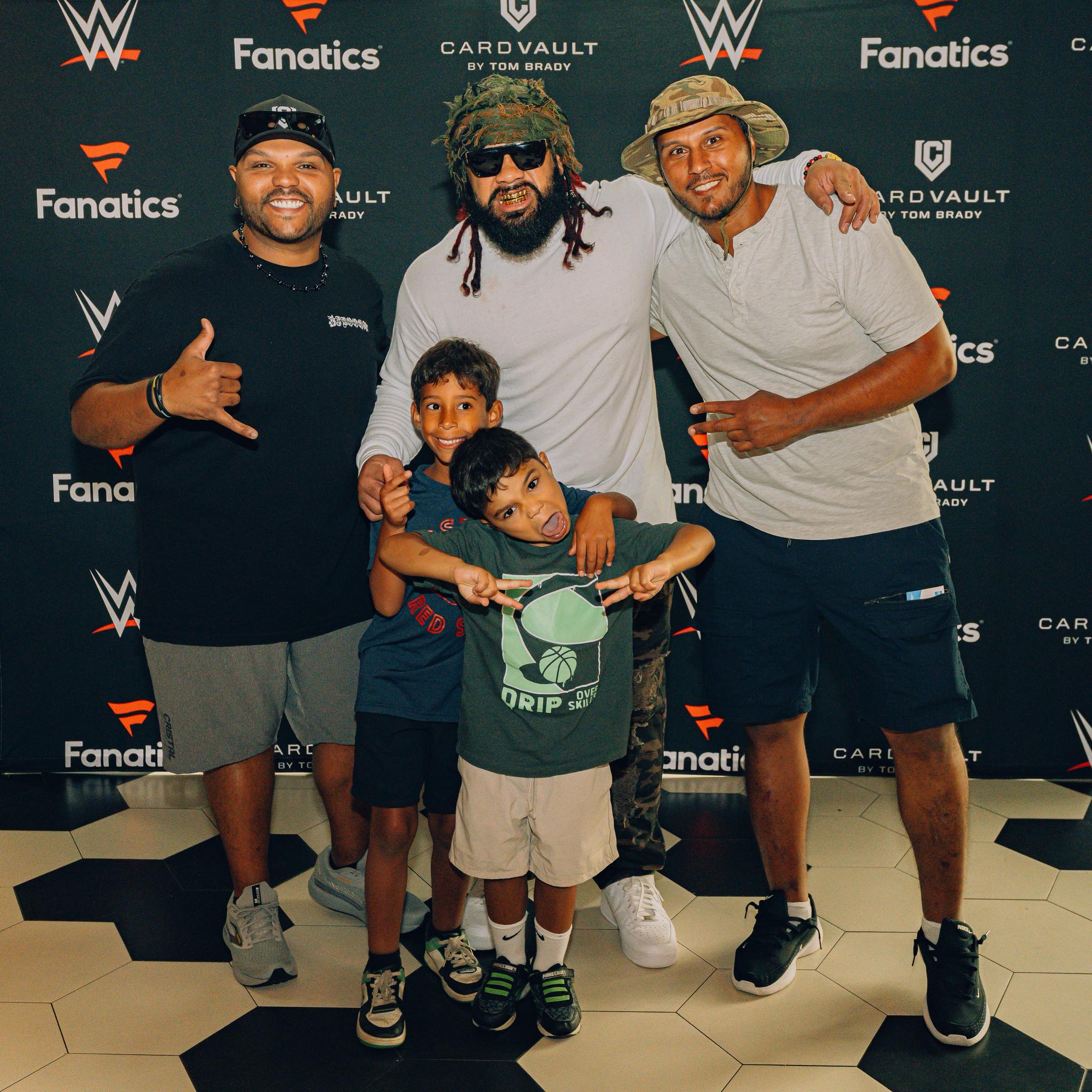 Lucca has me cracking up with his pose. Jacob Fatu meet and greet at
CardVault By Tom Brady
Big Night Live
WWE