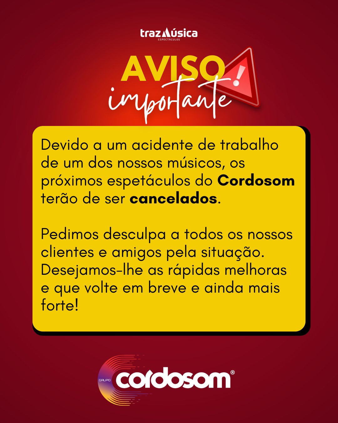 Aviso Importante!
CORDOSOM