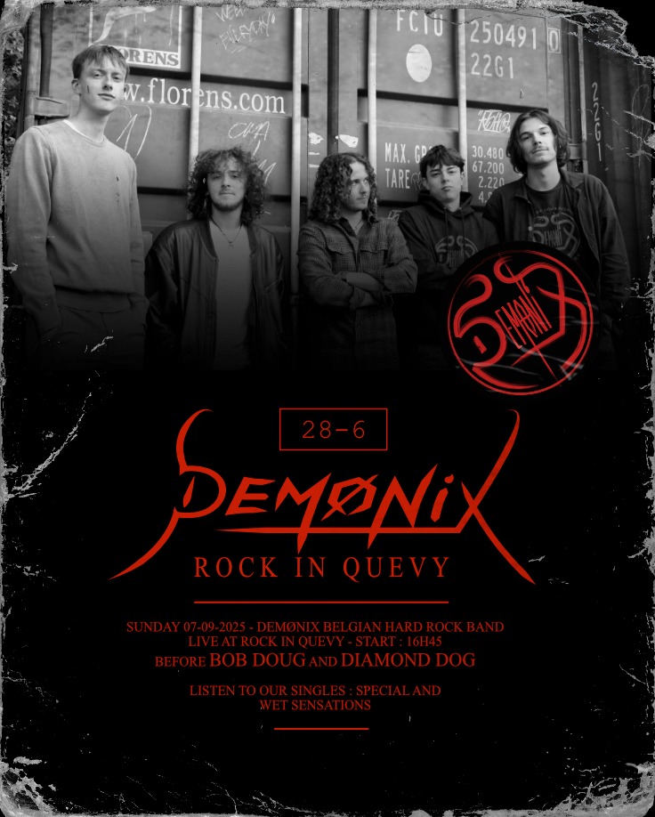 SUN 7-9 : ROCK IN QUEVY (MONS)
START : 16h45
WITH @lickmysunglasses @bob_doug_band AND @diamonddogstributedavidbowie