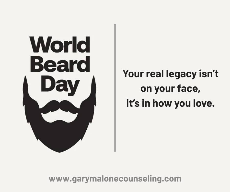 A beard has always been a symbol of wisdom and maturity. But legacy isn’t what’s on your face, it’s what you build into others.
The way you love your kids, the way you show up in your marriage, the way you carry yourself in the world...that’s what lasts.
If you want your growth to mean something beyond yourself, counseling is where you learn to invest in a legacy that actually matters.