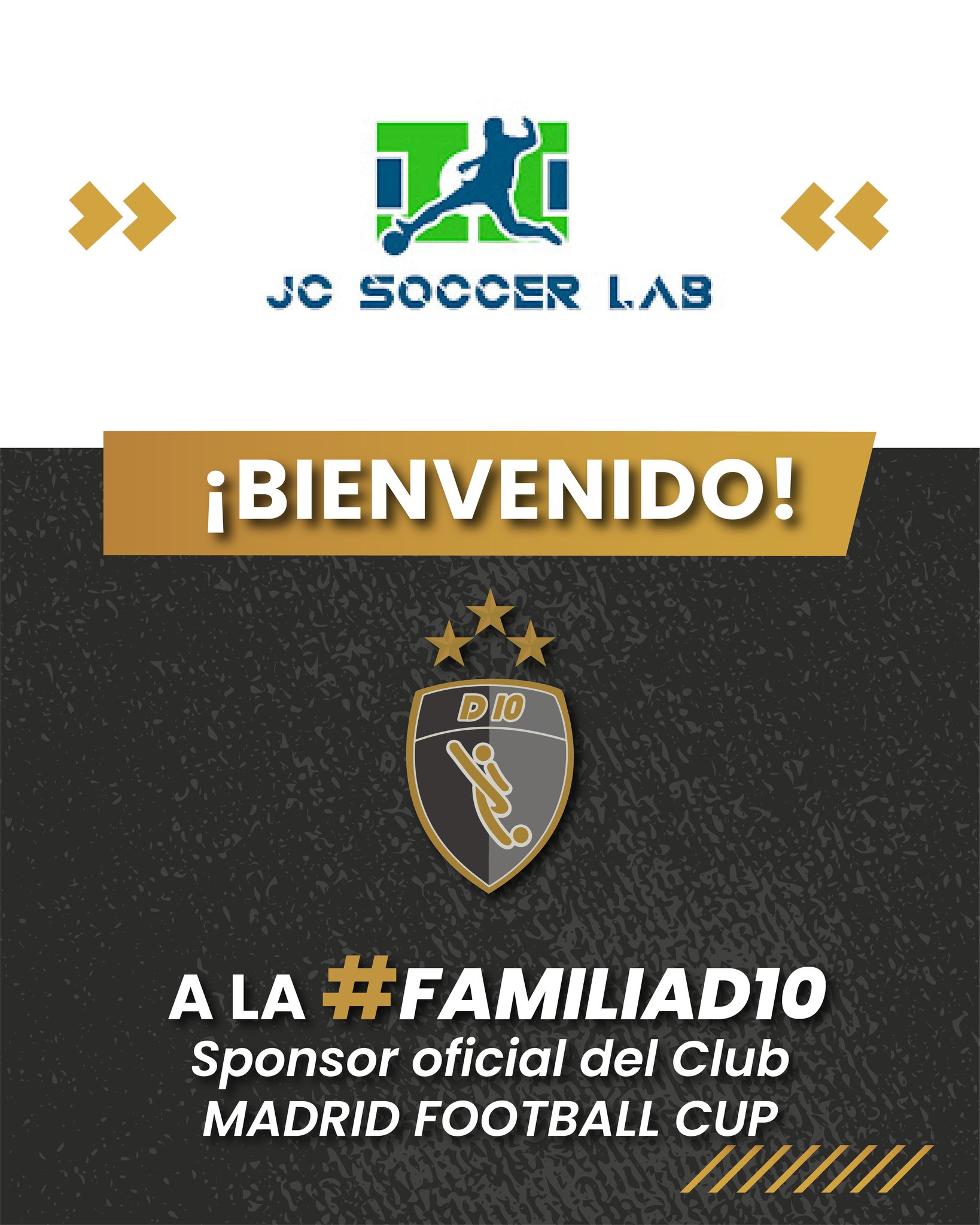 ✈?? ¡GRACIAS @jcsportshouston por acompañarnos y ser parte de este sueño⚽
Saludamos al nuevo SPONSOR OFICIAL del Club, que ofrece programas deportivos adaptados para ligas de fútbol, béisbol y básquet, acompañando a jugadores/as en campamentos y clínicas deportivas.
?¡¡Felices de que se sumen en este 2025 para acompañarnos!!?
⌛Cuenta regresiva para @madridfootballcup✈️??
¡Enterate de todas las novedades en nuestras redes!?
D10 Football Club
#MásQueFútbol
#D10FC #sponsors #sponsorsD10 #sponsoroficial #madridfootballcup #vamosD10 #fútbol #soccer #academiadefutbol #socceracademy #socceracademyfc #d10football #d10footballclub #entrenamientoprofesional #pilar #futbolpilar #sumateaD10
@empanadas.morita @sportlyon_ind @lyonoficial.ok @360player @menottiescuela @paramedic.arg @coerverargentina @expimled
@telviso.ar @somos.imowi @ch1_sports @elparmegiano @cacmaterialeselectricos @gaseosasecco @jcsportshouston
