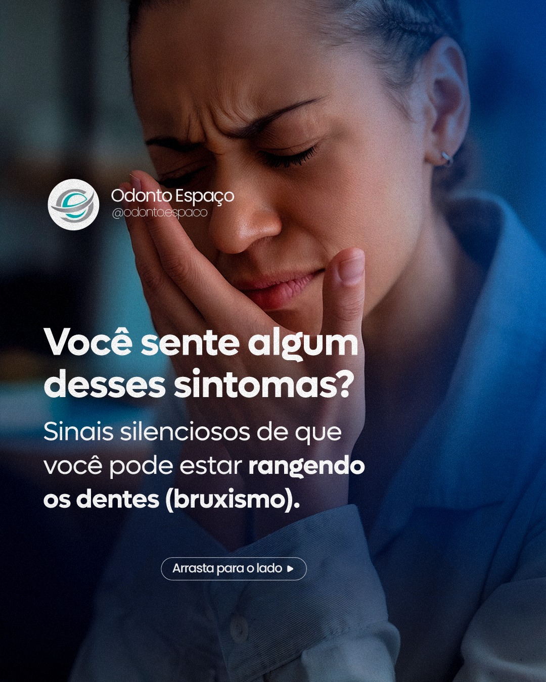 Nem sempre o bruxismo é visível — mas o corpo dá sinais. 👀
😴 Dor na mandíbula, dor de cabeça, desgaste nos dentes ou cansaço ao mastigar podem indicar que você está rangendo os dentes durante o sono.
💎 Na Odonto Espaço, fazemos um diagnóstico completo e desenvolvemos tratamentos personalizados para proteger seu sorriso e evitar dores futuras.
💬 Seu sorriso é único e merece ser tratado como prioridade.
✨ Detectar cedo faz toda a diferença.
👉 Comente abaixo qual desses sintomas você já sentiu 👇
#Bruxismo #DorNaMandibula #OdontoEspaco #CuidadoComOSono #SaudeBucal #OdontologiaIntegral #sorrisosaúdavel #odontoespaço #dentistavilamariana #vilamarianasp #VilaMariana #ortodontia #ortodentista #dentistasp