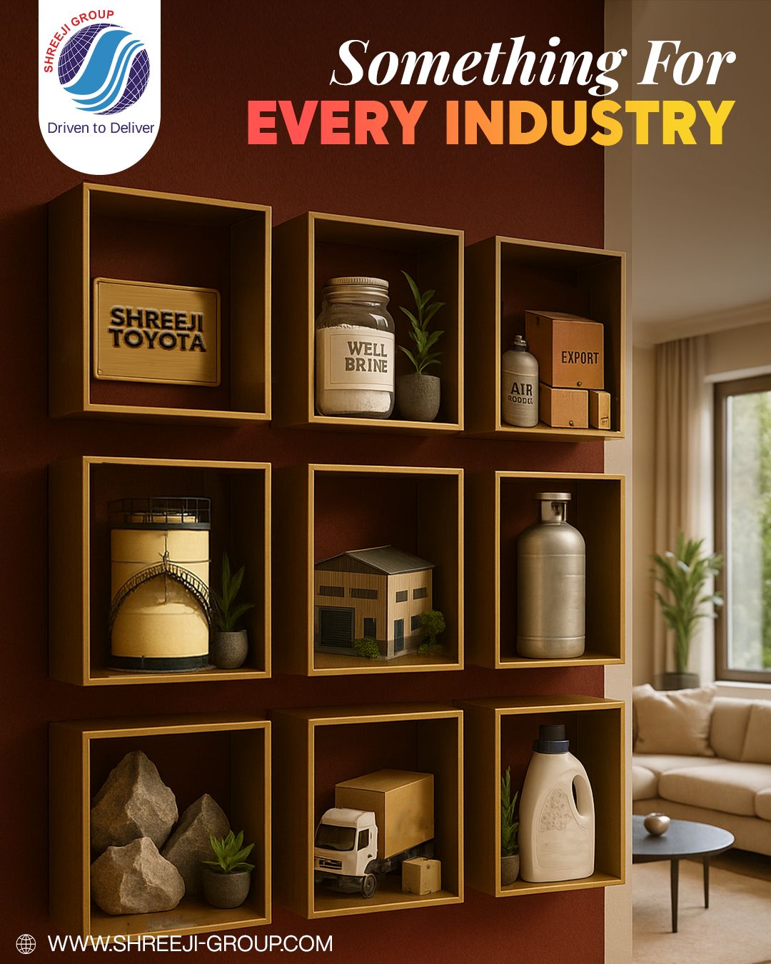 From automobiles to chemicals, logistics to construction, Shreeji Group proudly serves diverse sectors with trusted quality and reliable service. Our commitment to innovation and excellence drives every industry forward, one solution at a time.
- - - - -
Website: www.shreeji-group.com
Mobile: +91 9719912323.
Email: marketing@shreeji-group.com
- - - - -
#ShreejiGroup #DrivenToDeliver #IndustryLeaders #ReliableSolutions #TrustedPartner