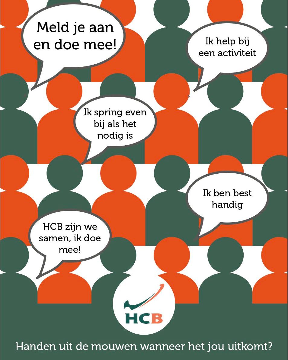 Nieuw bij HCB; de vrijwilligerspool.
HC Barendrecht draait op de inzet van vele vrijwilligers, daar zijn we trots op. HCB zijn we samen en met elkaar zorgen we voor een mooi clubleven voor alle leden.
Ben jij regelmatig op HCB en bereid om een bijdrage te leveren aan onze club? Dat kan ! Ook zonder vaste verplichtingen.
Zo werkt het:
Via een WhatsApp-groep plaatst onze vrijwilligerscoördinator, af en toe een hulpvraag met wat er moet gebeuren, wanneer en hoe laat, en hoeveel mensen nodig zijn. In de appgroep zijn leden en ouders van leden van harte welkom.
Kun je helpen? Reageer op de poll in de app. Even geen tijd?
Geen probleem, het is helemaal vrijblijvend. Je helpt wanneer het jou uitkomt.
Aanmelden kan via deze link :
https://docs.google.com/forms/d/e/1FAIpQLSe9BH7GpkitKF1l2CEeSuoKy5f319jS9_gnJO7BRQThDS0qGA/viewform
Wil je eerst meer weten? Mail Mariska! vrijwilliger@hcbarendrecht.nl