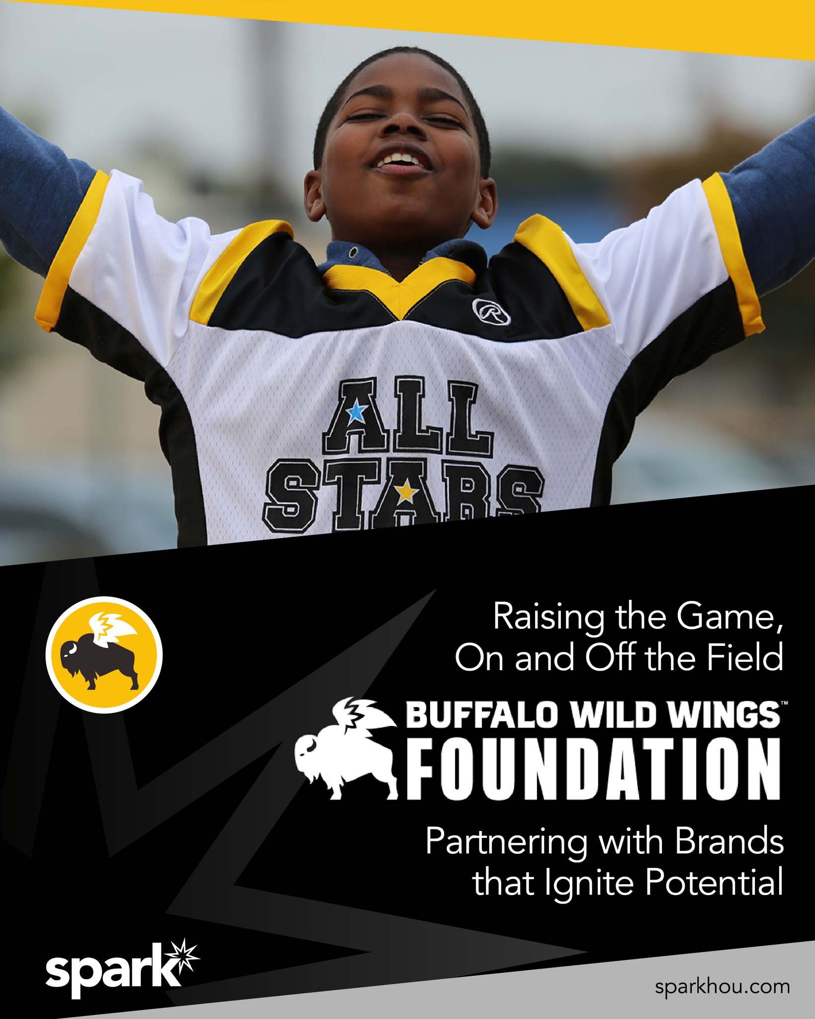 Great brands don’t just serve guests, they serve communities.
Buffalo Wild Wings’ long-standing partnership with the Boys & Girls Clubs of America has opened doors for more than 2 million kids to play, grow, and thrive in sports, raising over $28 million to keep the game accessible.
We’re proud to stand alongside BWW in fueling the champions of the next generation.
Learn more: https://foundation.buffalowildwings.com/
#SparkStrong #ServeWithPurpose #FuelingChampions #SparkCulture #BWWCommunity #RiseThroughService #IgniteGood #TogetherWeSpark