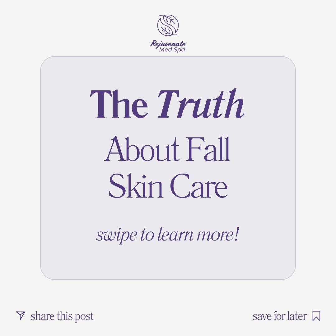 Don’t fall for these fall beauty myths. 🍂
Swipe to learn the truth and keep your skin glowing all season!
📲 Call us : 319-939-1824
📍 Find us at : 212 E 4th St, Waterloo, IA 50703
🔗 https://dashboard.boulevard.io/booking/businesses/e42807b0-3d4c-4aba-9313-3910c14faa57/widget#/cart/menu to schedule your appointment today
💻 rejuvenatemedspaia.org
#RejuvenateMedSpa