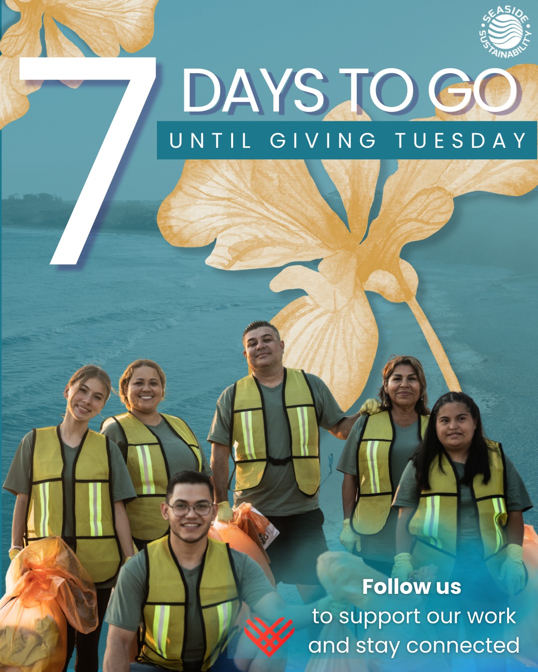 🎉 Countdown to Giving Tuesday! 📅
One week left until #GivingTuesday! It’s happening on December 2nd, and we’d love for you to mark your calendars and take part in this global day of generosity.
Whether you donate, share our mission, or make one sustainable choice, you’re helping create a cleaner future.
Follow us to support our mission and stay updated!
#GivingTuesday #Countdown #GiveBack #ProtectOurPlanet #SeasideSustainability
