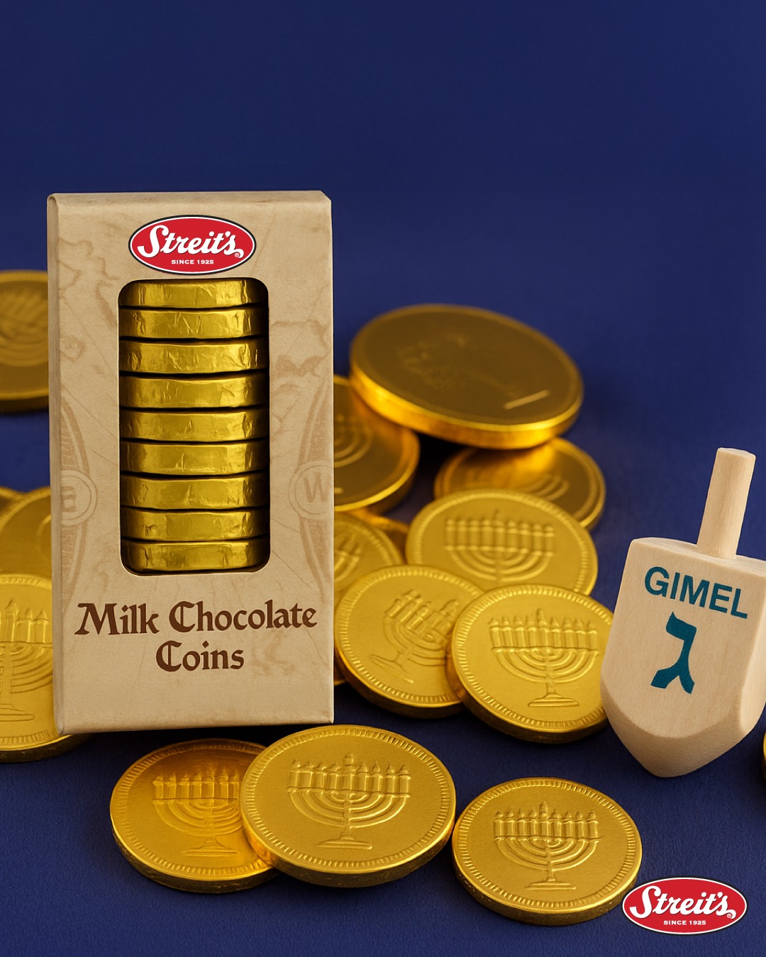 🥳 Get your gelt ready this Chanukkah season!
Order today at: tinyurl.com/StreitsCoins