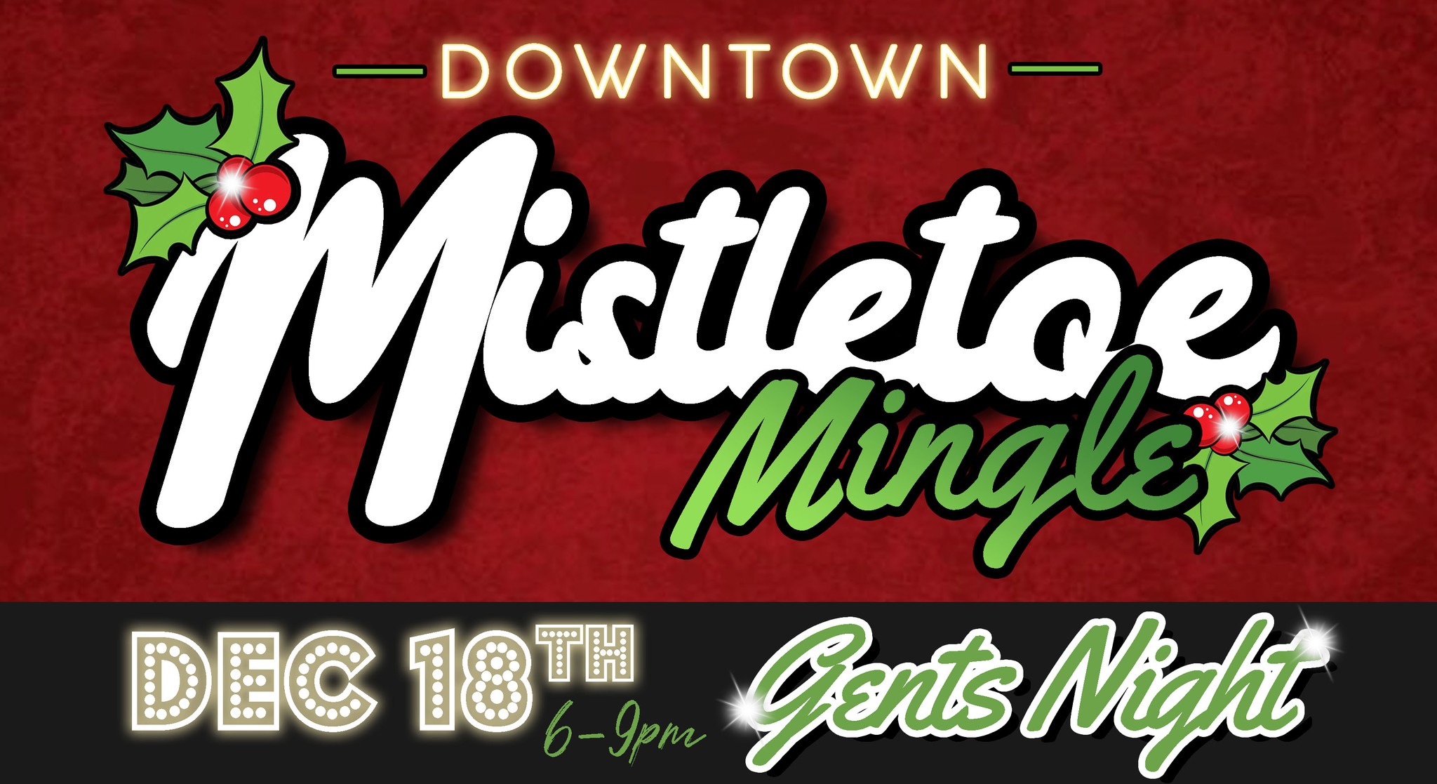 Downtown is on 🔥🔥🔥 tonight!! The Mistletoe Mingle Gent's Night is from 6-9pm!
416 S Main St. • Rock Springs, WY