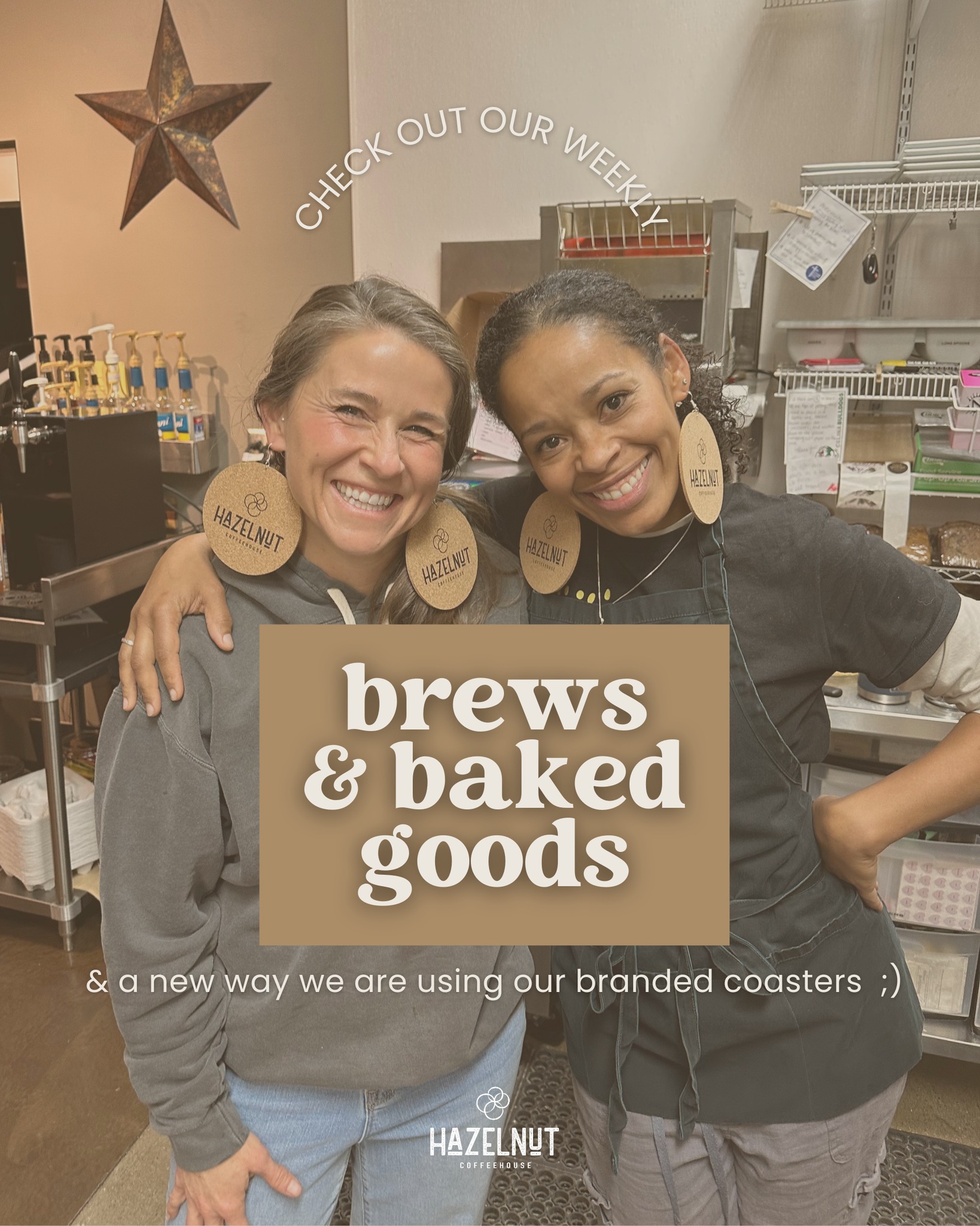 It's Christmas week! Stop in and treat yourself, and snag some last-minute gifts, like our new cork coasters! 😉
Monday 12/22
☕Brews: Black Dragon, Mexican, Blue Sombrero
🥧Pastries: Orange Cranberry Scone, Strawberry Cinnamon Muffin, Coffee Cake Muffin, Banana Pecan Coffee Cake, Blueberry Orange Bread, Cowboy Cookie, Brownies Batter Bars
Tuesday 12/23
☕Brews: Dark Obsession, Java, Ethiopian Sidama
🥧Pastries: Maple Pecan Scone, Snickerdoodle Muffin, Raspberry Lemon Muffin, Pumpkin Streusel Coffee Cake, Cinnamon Walnut Bread, Peanut Butter Chunk Reese, Gooey Butter Bars
Wednesday 12/24
☕Brews: Dark Yirgacheffe, Costa Rican, Holiday Blend
🥧Pastries: Toffee Scone, Pistachio Muffin, Pumpkin w/Maple Cream Muffin, Strawberry Rhubarb Coffee Cake, Double Cranberry Banana Bread, Pumpkin Spice Latte Cookie, Oatmeal Fudge
Thursday 12/25 - 🎄MERRY CHRISTMAS 🎄
Friday 12/26
☕Brews: French Velvet, Timor, Ugandan
🥧Pastries: Quiche, Cinnamon Roll, Ginger Scone, Orange Cranberry Muffin, Banana Streusel Muffin, Amazing Pecan Coffee Cake, Lemon Zucchini Bread, Oreo Chocolate Chip Cookie, Christmas Krispies, GF Raspberry Muffin
Saturday 12/27
☕Brews: Insanity, Holiday Blend, Ethiopian Harar
🥧Pastries: Quiche, Cinnamon Roll, Zebra Scone, Banana Espresso Chocolate Chip Muffin, Morning Maple Muffin, Strawberry Cream Cheese Coffee Cake, Christmas Cherry Bread, Snickerdoodle Cookie, Whatchamacallit Bar, GF Blueberry Crunch Coffee Cake