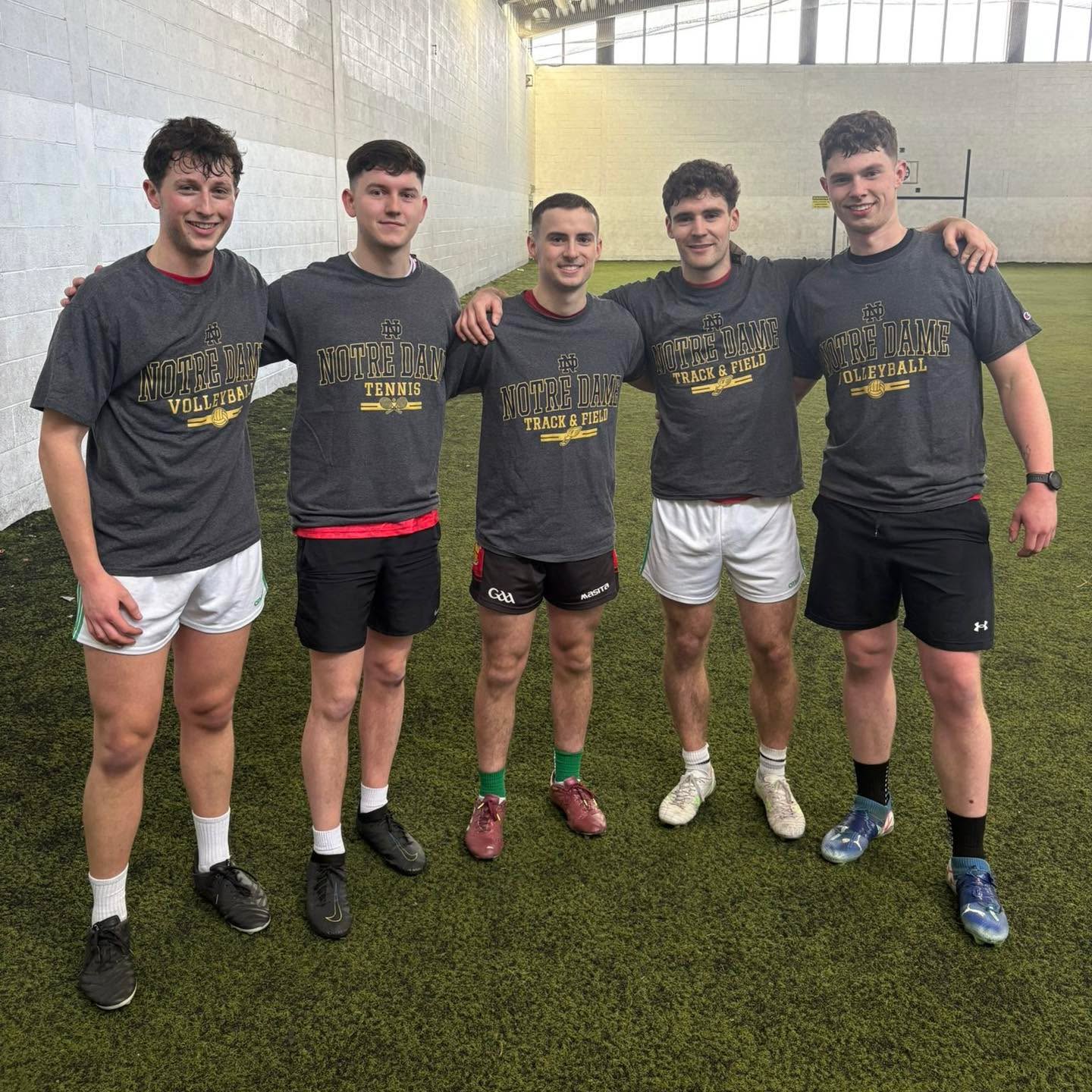 St. Stephen’s day at the club is always busy, especially with our adult footballers annual football tournament in the arena. Míle buíochas le David Carr agus na himreoirí ar fad who raised over €300 for the club.
Pictured is the winning team, and with their talent, it’s no surprised that they came out on top. Maith sibh lads!