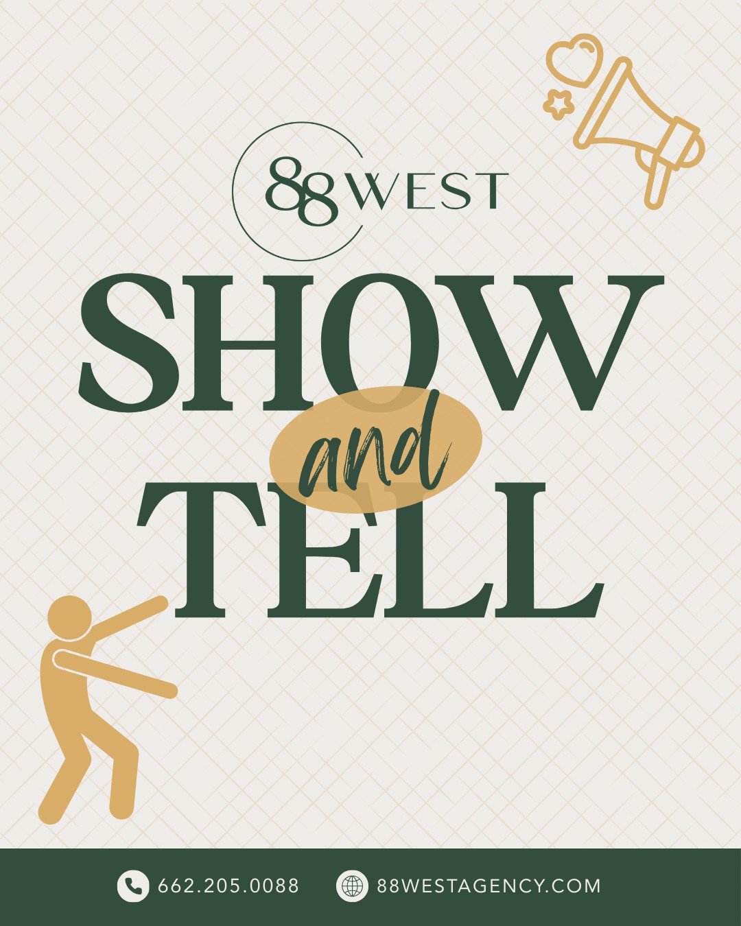 It’s Show & Tell at Work Day, and trust us… the 88 West crew did not hold back. 😅🎒
From impressive certificates to vintage finds to the “why do you even own that?” items, our team brought the things that spark creativity, fuel productivity, and make us uniquely 88 West.
Tell us: What would YOU bring to Show & Tell?
-
📞 662.205.0088 | 251.202.7180
💻 88westagency.com
-
#88West #88WestAgency #NorthMS #ALGulfCoast #MSGulfCoast #GulfShoresAL #HuntsvilleAL #BrandAgency #DesignAgency #MarketingAgency #BrandStrategy #DigitalMarketing #CreativeTeam #WorkCulture #Team88West