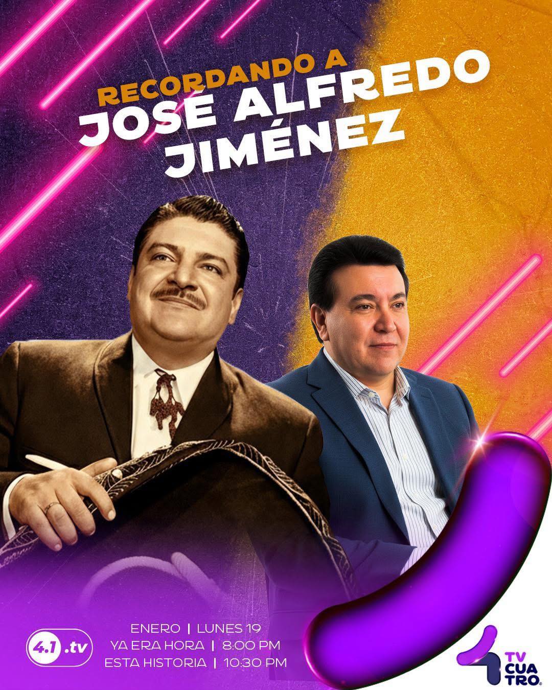 A 100 años de su natalicio, José Alfredo Jiménez sigue cantándole al amor, al desamor y al alma de México 🇲🇽
Sus canciones no envejecen: se quedan a vivir en el corazón 🎶 y en TVCUATRO celebramos que sigue siendo el Rey 👑
#TransmitamosFelicidad ⭐️
tv4noticias