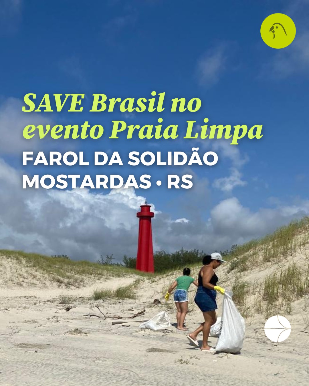 #ProjetoLagoaDoPeixe I SAVE no evento Praia Limpa 🏝️
A SAVE Brasil esteve presente no evento Praia Limpa, em Mostardas (RS), contribuindo com ações sensibilização sobre a importância das praias para a conservação da biodiversidade. 🦜
Durante a programação do evento, realizamos uma palestra sobre "O papel das praias para as aves limícolas migratórias", destacando a relação direta entre ambientes costeiros conservados e a sobrevivência dessas espécies.
A equipe também conduziu uma atividade de observação de aves, oferecendo ao público a oportunidade de vivenciar, na prática, o contato com a natureza por meio do uso de binóculos e luneta.🔭
Momentos como esses fortalecem a conexão das pessoas com o meio ambiente, promovem conhecimento e reforçam a importância do engajamento coletivo na conservação das praias e dos ecossistemas costeiros.
Agradecemos ao Projeto Praia Limpa e aos parceiros pela iniciativa e pela oportunidade de somar esforços em favor da conservação ambiental. Seguimos juntos pela proteção das aves e de seus habitats. 🌱
--------------------------------------
O Projeto Lagoa do Peixe é uma realização da SAVE Brasil por meio do Programa Aves Limícolas, e conta com o apoio da Bobolink Foundation, Manomet (@manometconservationsciences ) e WHSRN (@whsrn_rhrap ), além da parceria das prefeituras locais e do @parquenacionaldalagoadopeixe.