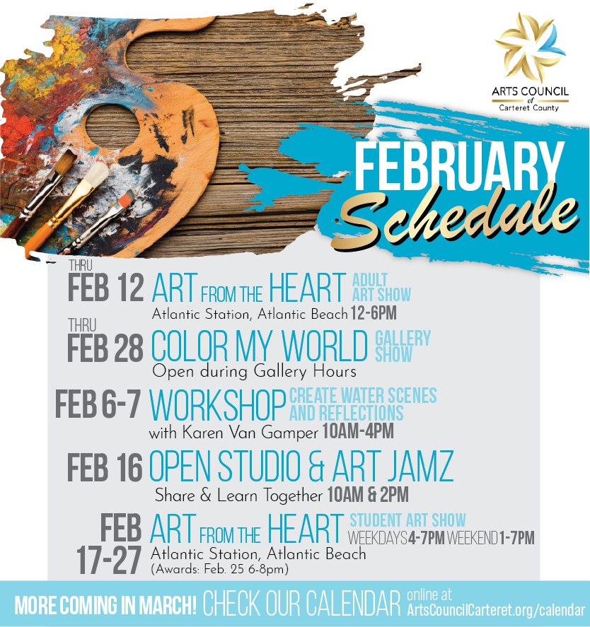 🗓️ It's officially February! ❤️🩷
Mark your calendars for these upcoming events and shows!
For more information and registrations, visit ArtsCouncilCarteret.org/calendar 🖥️
#artscouncil #getinvolved #artworkshops #createtogether #artstudio #shareyourart #galleryshow