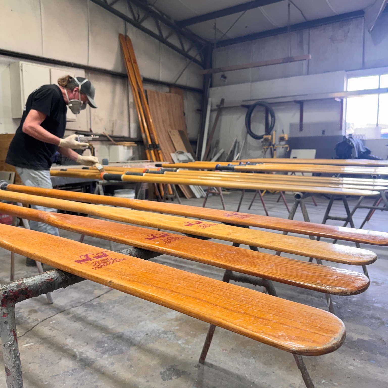 Oars are varnished! We are only 68 days from our first trip of the 2026 season!