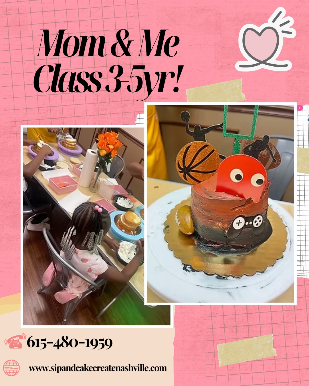 Sweet moments are better when shared! Our Mom & Me Class for ages 3โ5 is the perfect way to bond, laugh, and create delicious memories together.
From frosting cakes to adding fun decorations, little hands and big hearts come together for a joyful experience. Itโs all about creativity, quality time, and smiles that last long after the cake is gone.
Join us for a heartwarming class where love, learning, and treats come together beautifully. ๐๐ฐ
.
.
๐ณ๐๐๐๐ ๐ด๐๐๐ ๐๐ป ๐ณ๐๐๐ ๐๐ ๐๐๐ ๐ฉ๐๐๐
๐ญ๐๐๐๐๐ ๐๐ ๐๐ป @sipandcakecreatenashville
.
.
#sipandcakecreatenashville #CakeArt #CakeDesign #CreativeBaking #CakeDecoratingFun #BakeAndCreate #EdibleArt #CakeTime #BakersOfInstagram #NashvilleEvents #SweetCreations #CakeStudio #CreateAndCelebrate #CustomCakes #CakeInspiration #SweetMoments #BakingExperience #CakeDecorators #FunWithFrosting #YourCakeYourArt