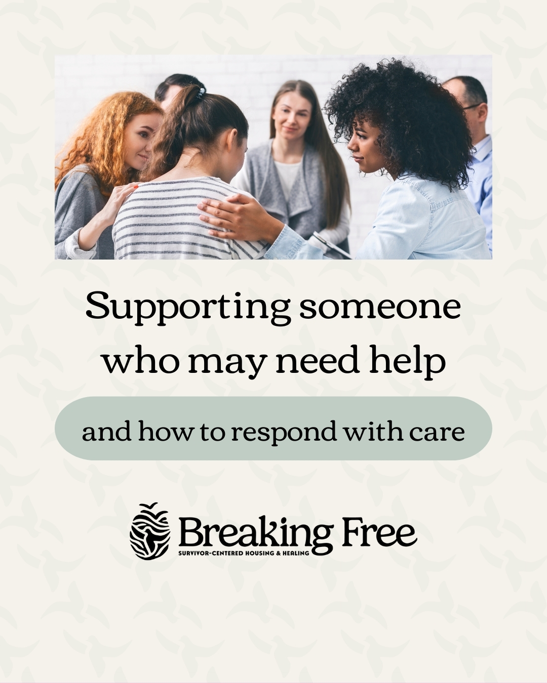 If you’re worried about someone you love, we at breaking free encourage you to trust that instinct and to respond with care.
There is no single “right” way to help, but there are ways to reduce harm and center safety.
Start by creating a safe, private space to talk. Listen without judgment. Let them share what they’re ready to share, at their pace.
If you believe someone is being held against their will or is in immediate danger, call 911.
If the person says they are ready to seek help or exit exploitation, it’s important that they make the call themselves whenever possible. You can support them by staying nearby, helping write down numbers, or sitting with them while they call if that is what they want.
📞 Minnesota Day One: 1-866-223-1111
📞 National Human Trafficking Hotline: 1-888-373-7888
📞 Breaking Free: 651-645-6557
We can only provide services if we speak directly with the person who is seeking assistance. This helps ensure safety, consent, and survivor-centered support.
You don’t need to have all the answers.
You don’t need perfect words.
Showing up with care matters.
#BreakingFreeMN #HumanTraffickingAwareness #SexTraffickingAwareness
#SurvivorCentered #CommunityCare #TrustYourInstincts
#SupportNotJudgment #EndSexTrafficking #MinnesotaResources