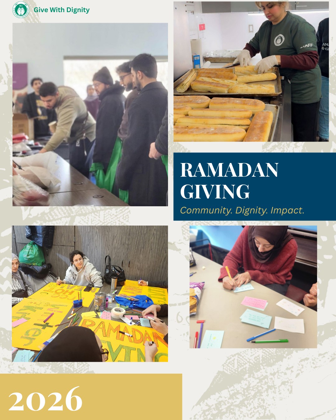 Community impact is stronger when we work together
We’re grateful for our collaboration with @ramadan.giving and @wijhah.initiative, where we came together to prepare and distribute warm meals in support of our unhoused neighbours.
We also partnered with @islamicreliefcanada and the @laurier.ir to assemble and distribute winter warmth kits, helping community members stay safe and supported during the colder months.
These initiatives reflect the power of partnership, compassion, and community-led action in responding to real needs with dignity and care.
As we approach the month of Ramadan, we invite our community to give with intention - donations during this blessed month help increase reward while supporting initiatives like these that serve those most in need.