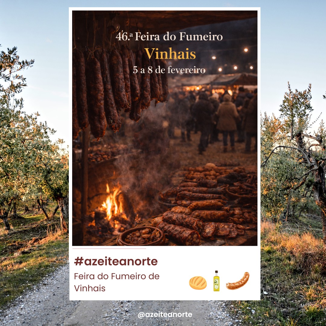 🔥 46.ª Feira do Fumeiro de Vinhais | Tradição que se prova 🔥
De 5 a 8 de fevereiro de 2026, Vinhais volta a afirmar-se como a capital do fumeiro em Portugal, recebendo uma das mais emblemáticas feiras gastronómicas do país. A 46.ª Feira do Fumeiro celebra o saber-fazer transmontano, os produtos certificados e a forte ligação entre gastronomia, território e identidade rural.
Durante quatro dias, o aroma do fumeiro de Vinhais invade a vila, reunindo produtores locais, chefs, visitantes e comunidade à volta de enchidos de excelência feitos a partir do porco Bísaro, muitos deles com Indicação Geográfica Protegida (IGP). Alheiras, salpicões, chouriças e presuntos dividem espaço com azeite, vinho, mel, cuscos, queijos e artesanato regional.
Mais do que um mercado, esta feira é um encontro vivo com a cultura transmontana: provas, showcookings, concursos gastronómicos, música tradicional, máscaras, chegas de touros e grandes momentos de animação que dão ritmo aos dias e às noites de inverno. Da tradição à inovação na cozinha, o fumeiro mostra aqui toda a sua versatilidade.
Um evento que valoriza os produtores, dinamiza a economia local e preserva um património gastronómico único, passado de geração em geração.
📍 Vinhais | Trás-os-Montes
📅 5 a 8 de fevereiro de 2026
🌿 Tradição, sabor e identidade num território autêntico.
Viaja. Descobre. Experimenta.
#azeiteanorte #vinhais #feiradofumeiro #fumeirodevinhais #trasosmontes #altodouro #gastronomiatradicional #produtoslocais #turismogastronomico #turismorural #nortedeportugal #visittrasosmontes #identidadeterritorial #porcobisaro #saboresdeportugal #slowlife #gastronomy #visitportoandnorth