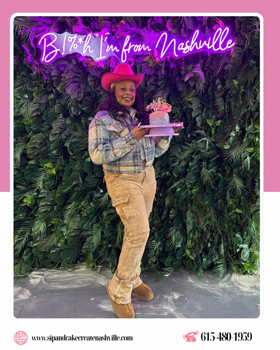 Cowgirl charm meets cake creativity at Sip & Cake Create Nashville ๐ค ๐ From the pink hat to the perfectly styled cake, this moment is all about confidence, fun, and sweet self-expression.
Our studio is where Nashville vibes, bold personalities, and custom creations come together for unforgettable experiences.
Whether youโre celebrating yourself or making memories with friends, weโve got the space, the frosting, and the magic. Come sip, create, and shine your way.
.
.
๐ณ๐๐๐๐ ๐ด๐๐๐ ๐๐ป ๐ณ๐๐๐ ๐๐ ๐๐๐ ๐ฉ๐๐๐
๐ญ๐๐๐๐๐ ๐๐ ๐๐ป @sipandcakecreatenashville
.
.
#sipandcakecreatenashville #CakeArt #CakeDesign #CreativeBaking #CakeDecoratingFun #BakeAndCreate #EdibleArt #CakeTime #BakersOfInstagram #NashvilleEvents #SweetCreations #CakeStudio #CreateAndCelebrate #CustomCakes #CakeInspiration #SweetMoments #BakingExperience #CakeDecorators #FunWithFrosting #YourCakeYourArt