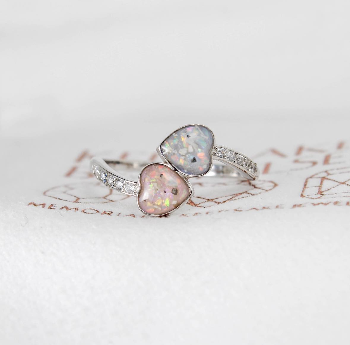 Double heart ring with visible ashes💕
#cremationring #ashesring #cremainsjewelry #cremationjewelry #petashring #urnring #cremationrings #ringswithashes #petcremationring #cremaincreations #cremationashjewelry #cremationashesjewellery #cremationkeepsake #cremationjewellery #cremationashes #cremains #mourning #mourningjewelry #mourningjewellery