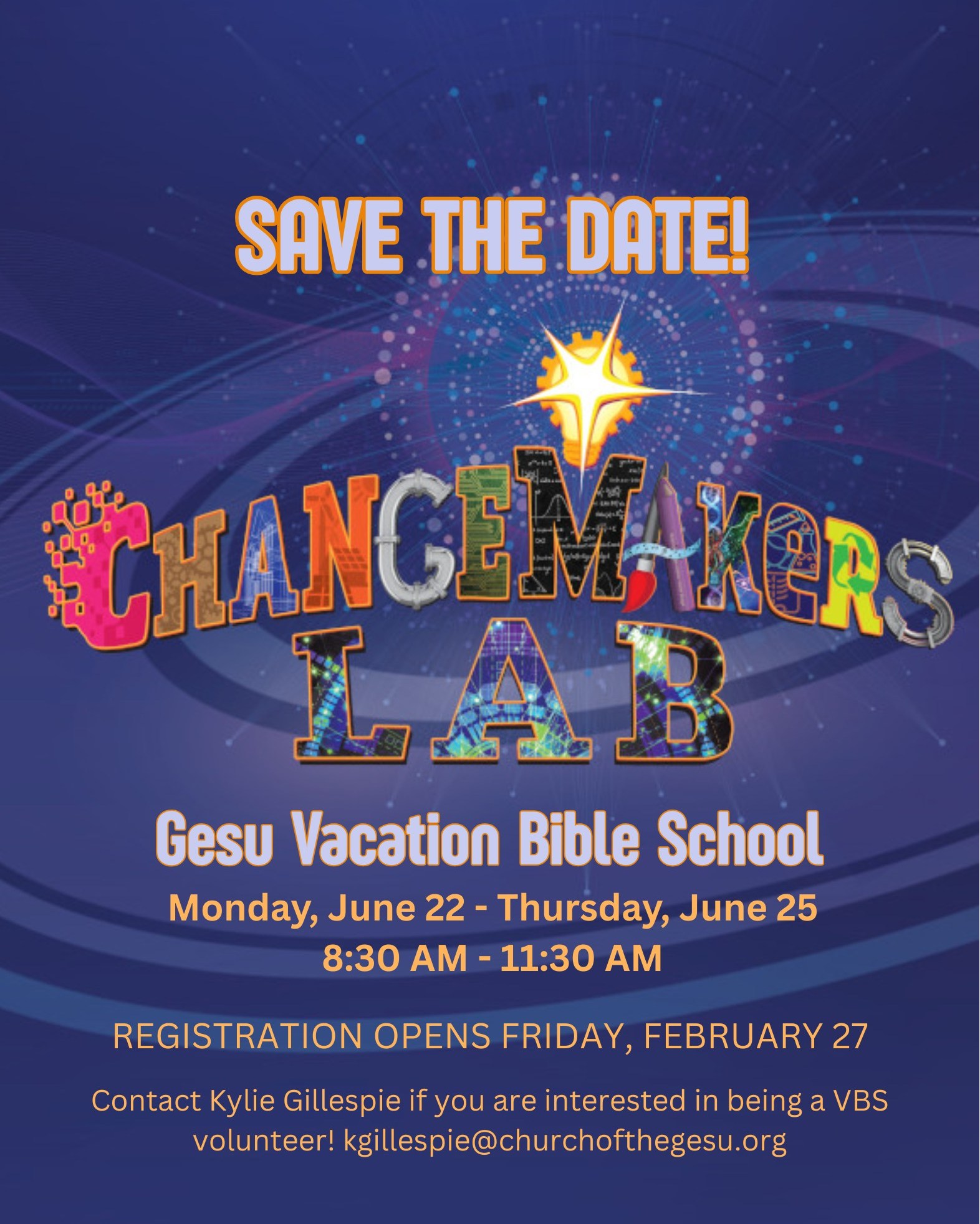 Gesu Vacation Bible School is happening June 22-25, and registration is officially OPEN! Join us for four days of faith, fun, and discovery. Sign up today at the link in our bio!