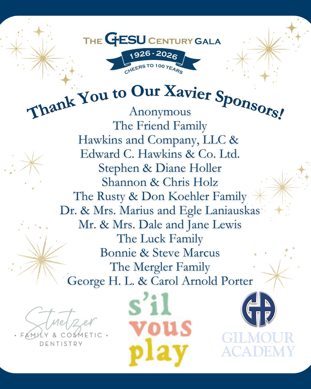 A huge THANK YOU to our sponsors for making our upcoming gala possible! ? Join us in celebrating their generosity as we raise money for