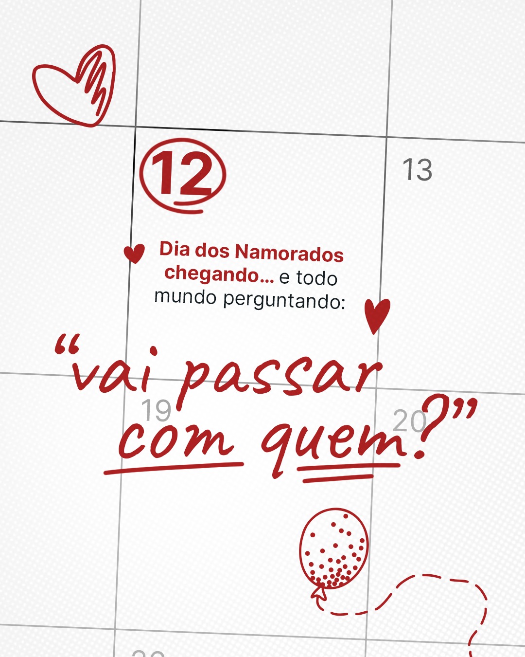 Nem todo relacionamento precisa ter o mesmo formato.
Tem quem esteja construindo uma vida a dois.
Tem quem esteja vivendo uma ótima fase sozinho.
E tem quem esteja focado em construir tranquilidade para o próprio futuro.
Neste Dia dos Namorados, a Quanta celebra todas as formas de planejar a vida, principalmente aquela que começa pelo cuidado com você mesmo.
#QuantaPrevidência #Previdência #PrevidênciaFechada #PrevidênciaCooperativa #CurtaOFuturo
