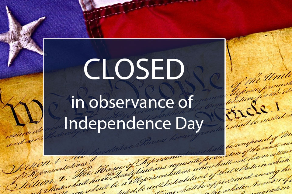 Our offices will be CLOSED on Friday, July 3rd. There will be Mass, but no Knights breakfast.